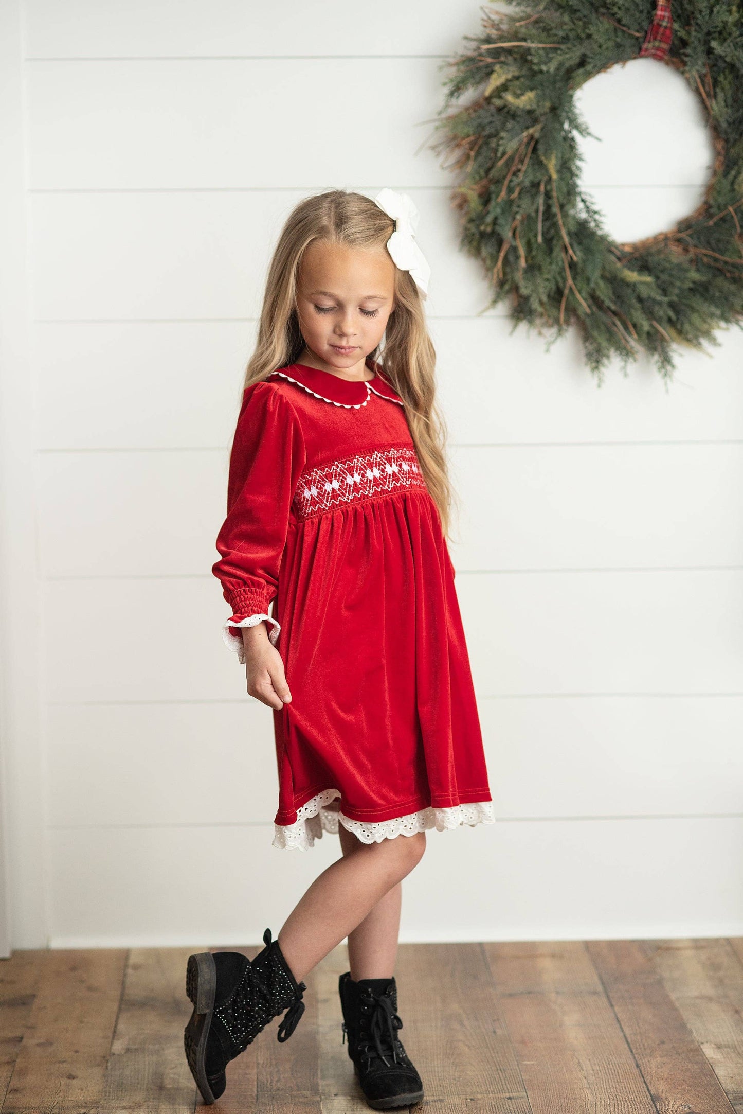 Brooklynn Dress in Red- Girls (3/4-10/12)