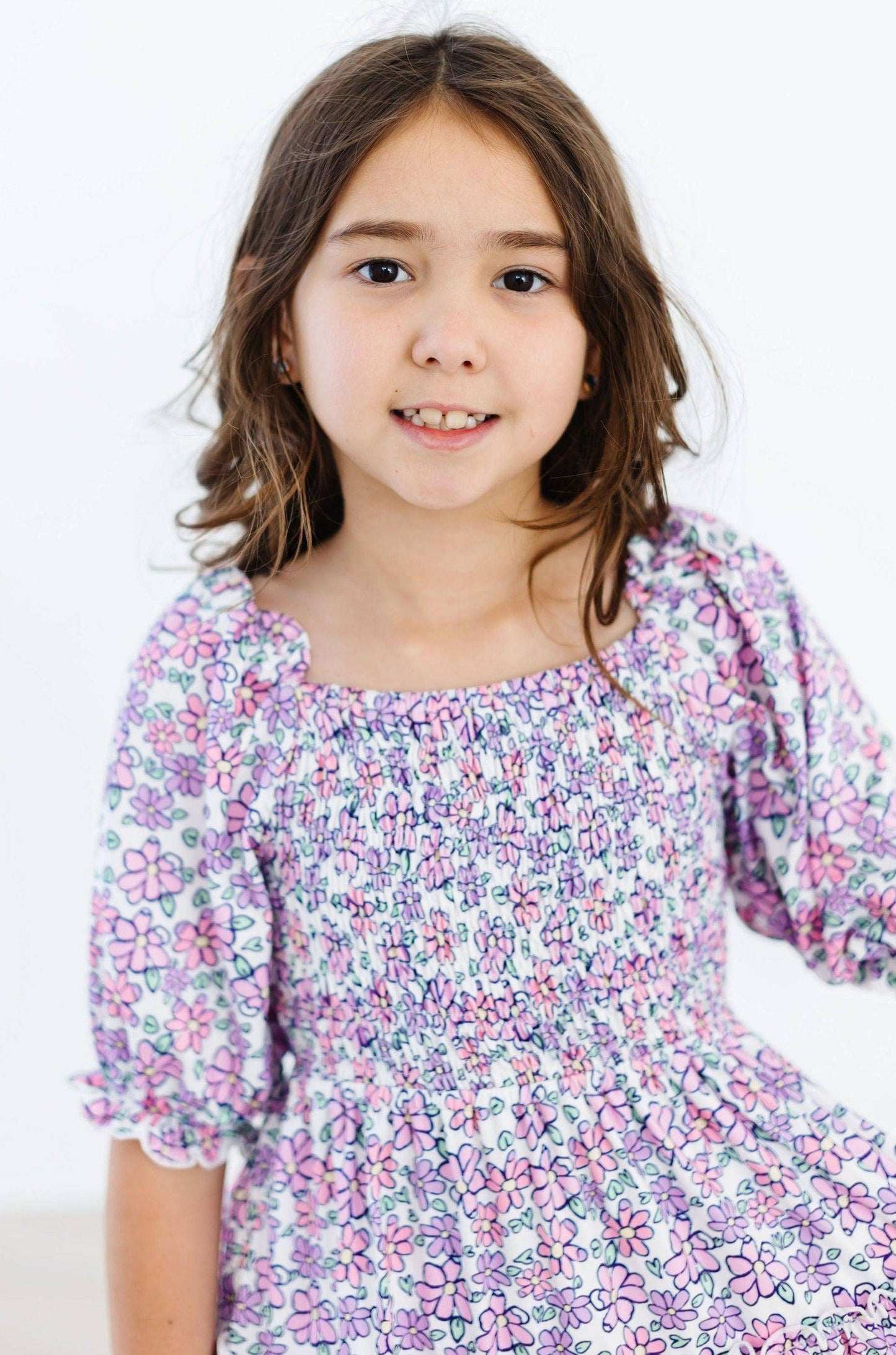 Lovely Lavender Smocked Dress in Lavender- Girls (2T-5/6)