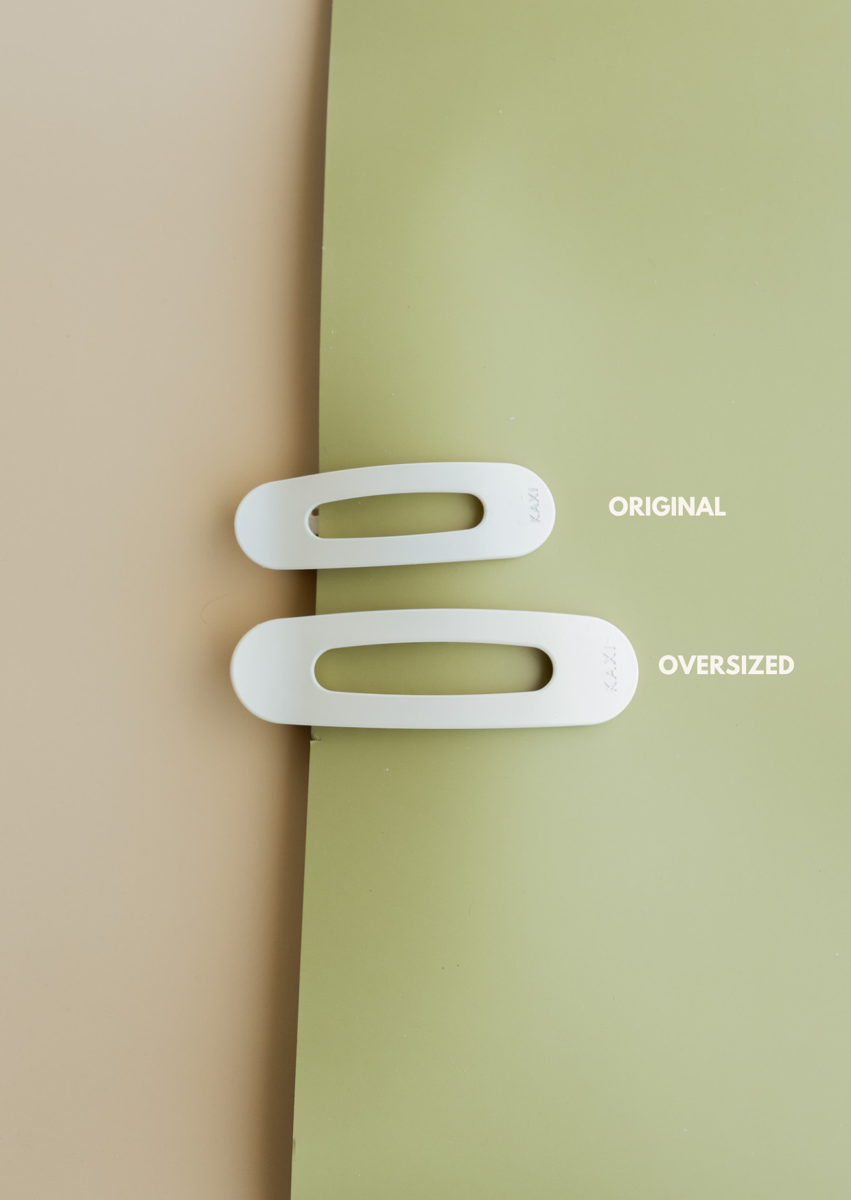 Oversized Lay Down Claw in Matte Bone- Accessories