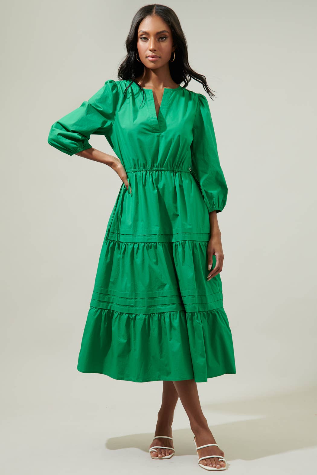 Atelier Dress in Kelly Green- Misses (XS-S,XL)