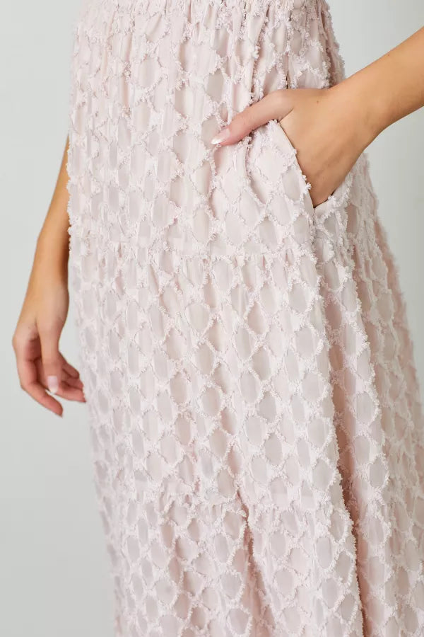 Anslie Dress in Light Pink- Plus (1X-3X)