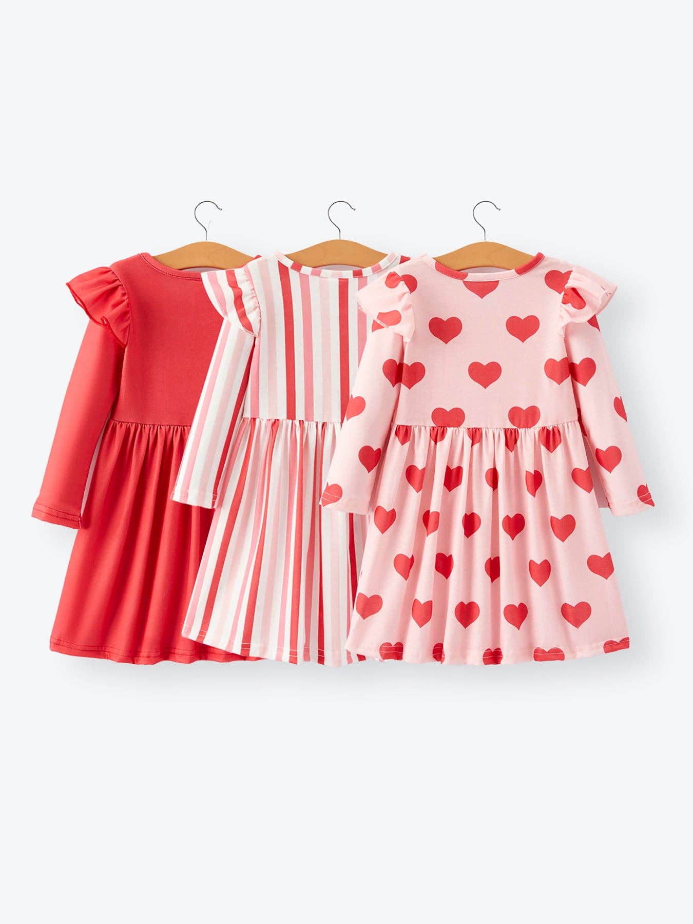 Teagan Dress in Red/Pink Stripe- Tween (7-10/12)