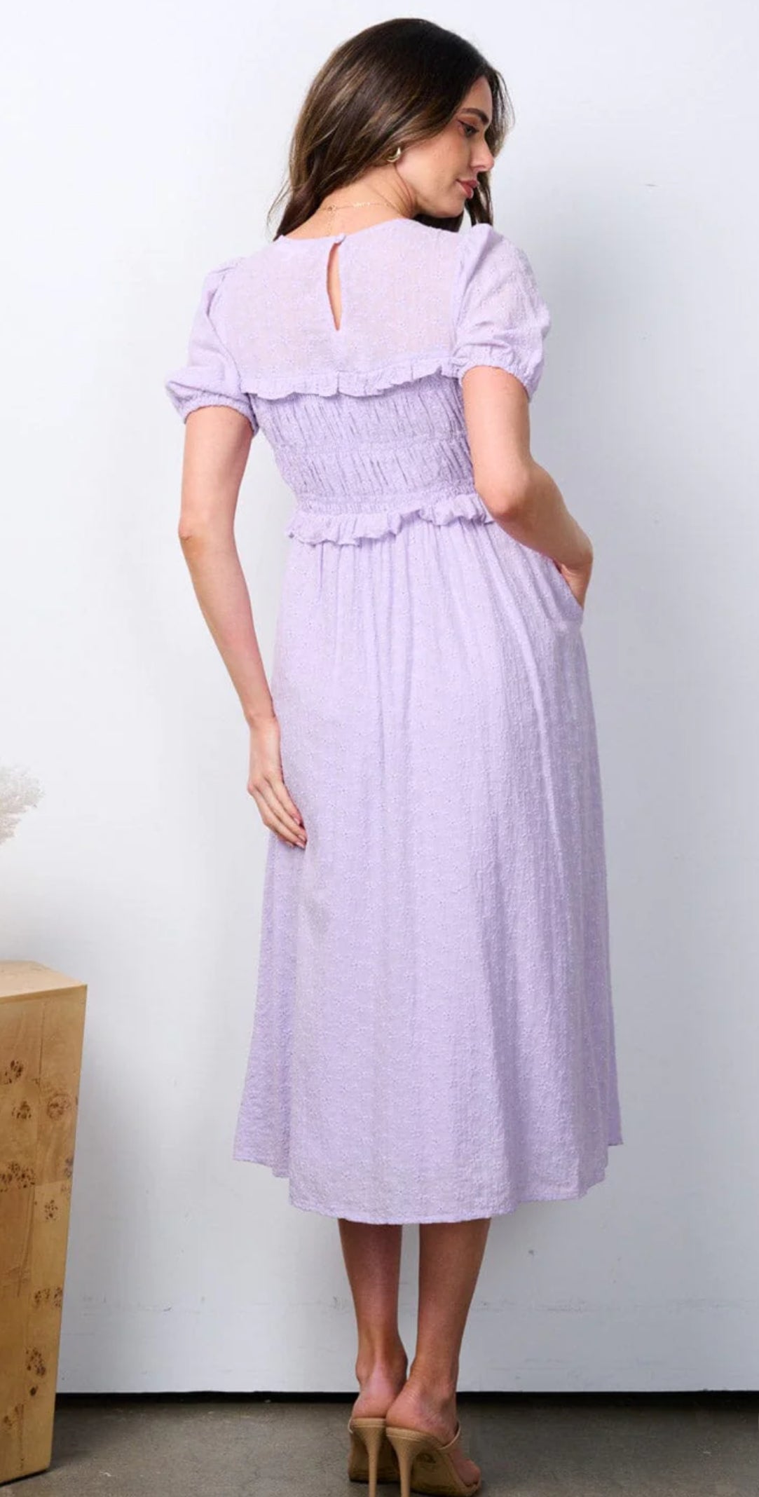 Bessie Dress in Lavender- Misses (M-L)