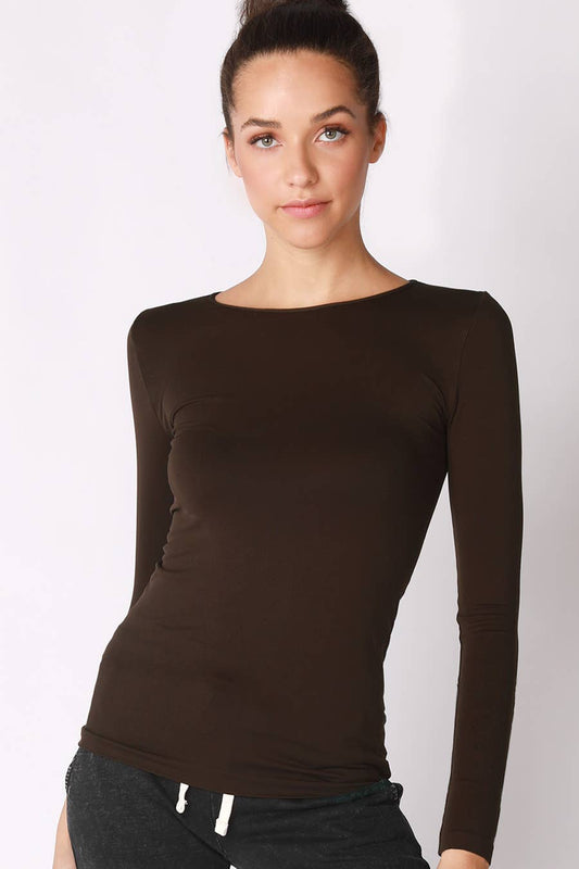 Elena Top in Chocolate- One Size