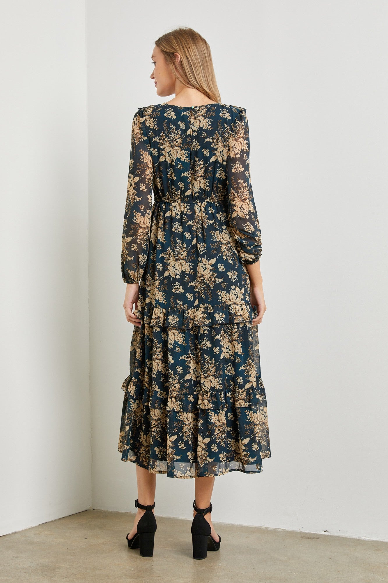 Bronwyn Dress in Navy- Misses (S-L)