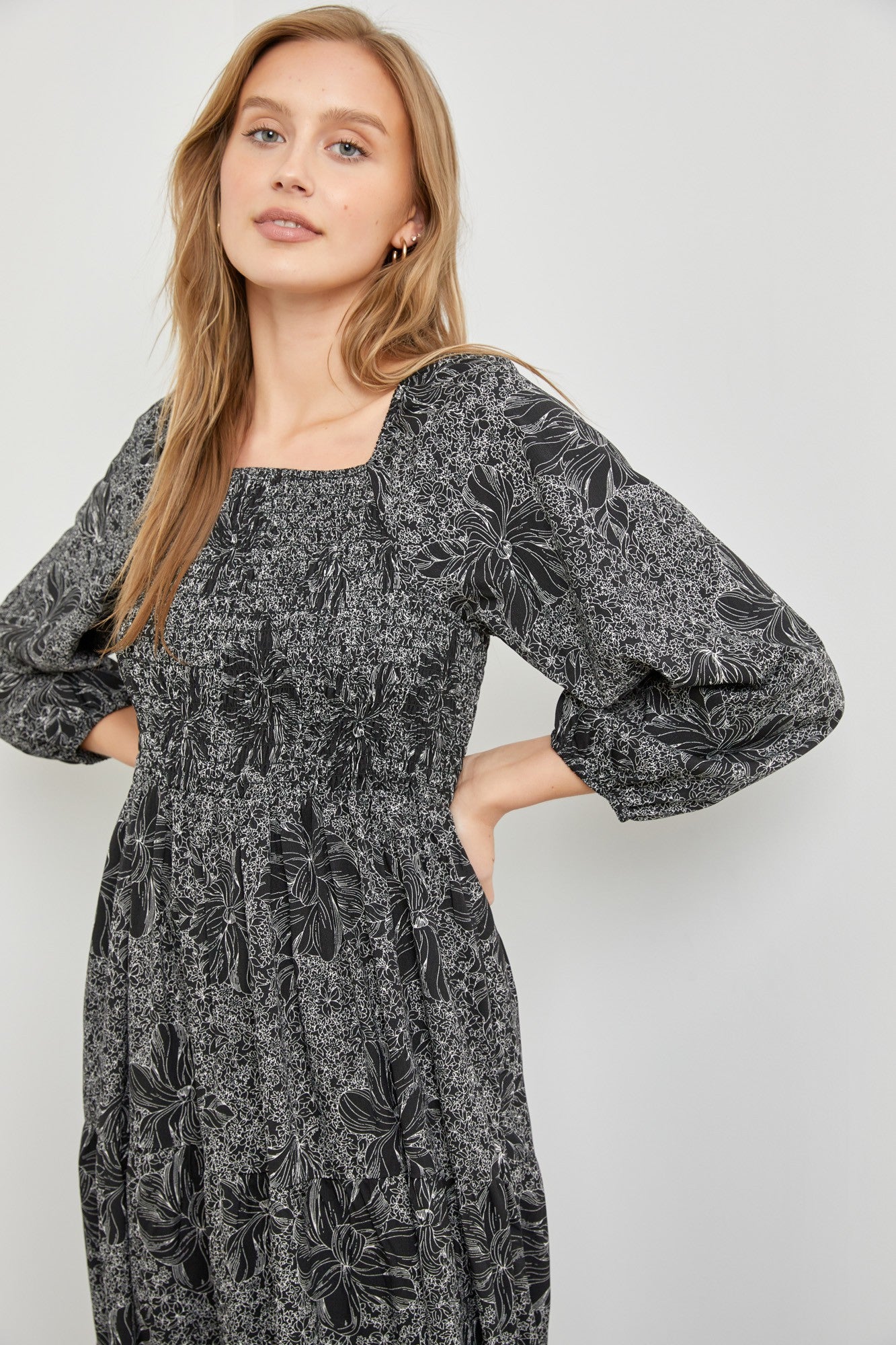 Camille Dress in Black- Plus (2X)
