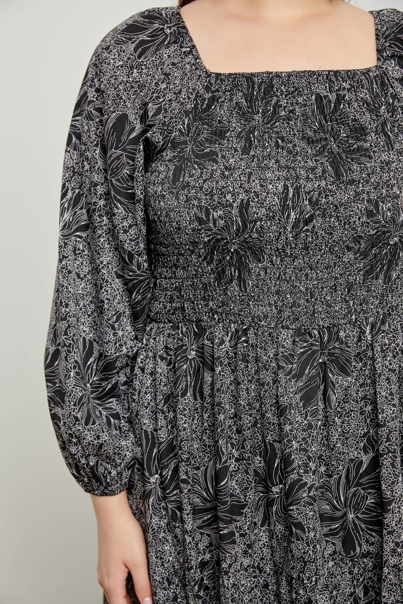 Camille Dress in Black- Plus (2X)