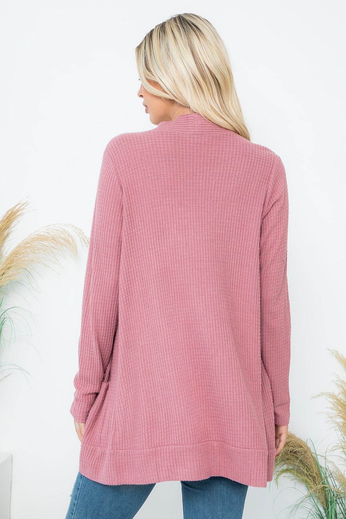 Wynter Cardigan in Mauve Deep- Misses & Plus (S-3X)
