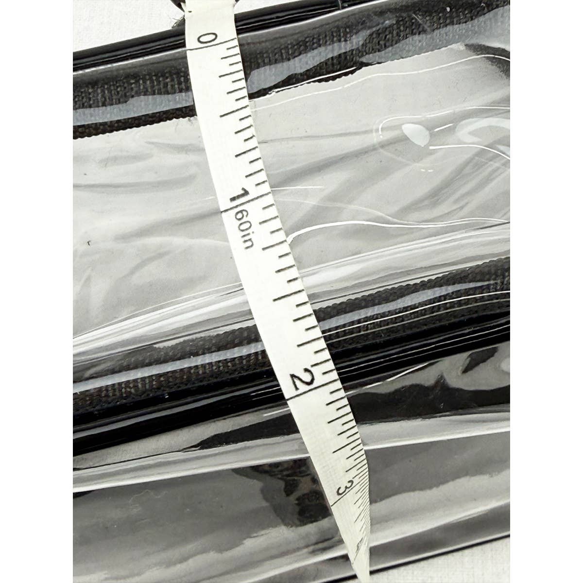 Clear Crossbody Bag in Black