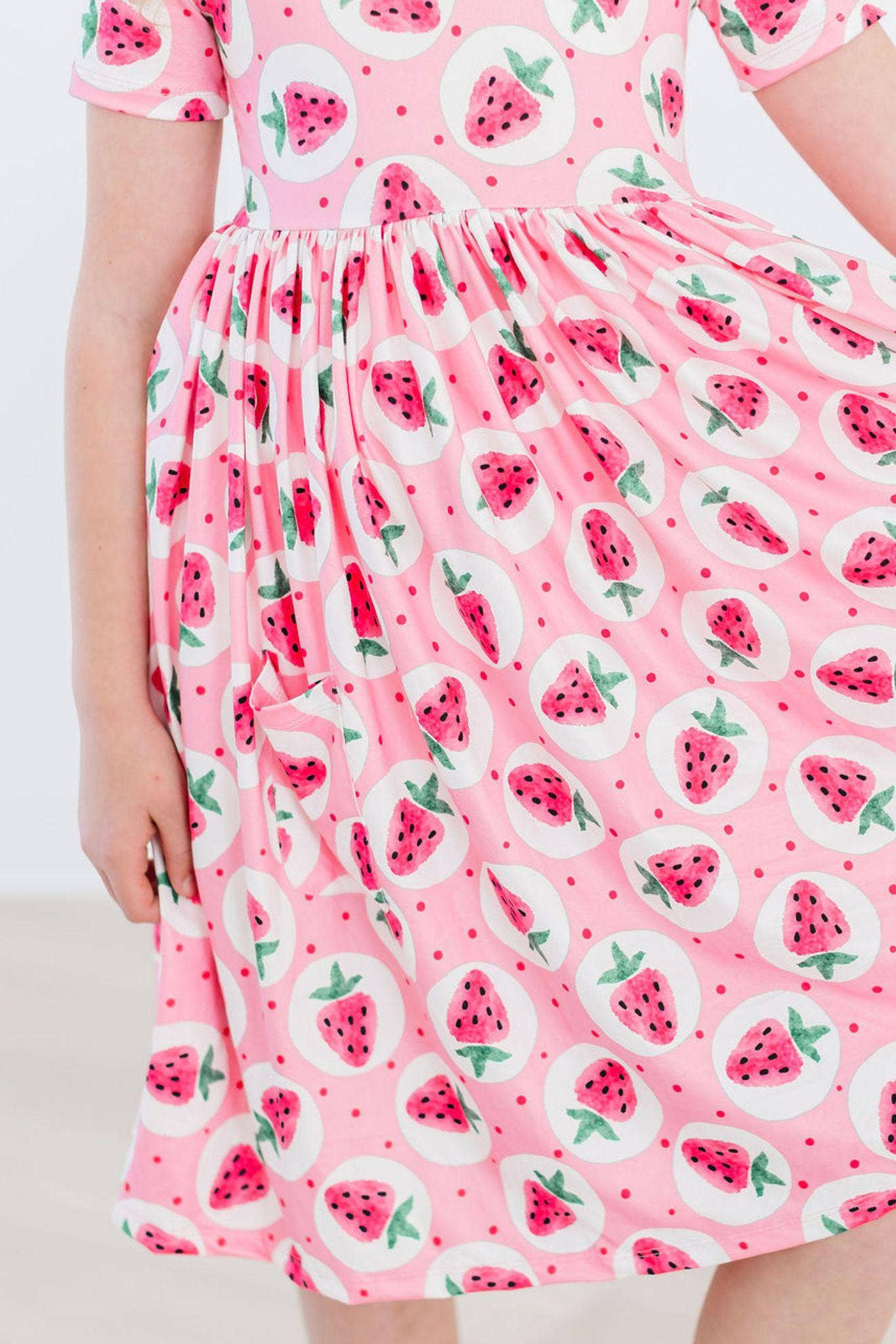 Strawberry Fields Dress in Pink- Girls (2T-9/10)