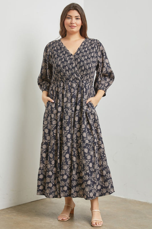 Emersyn Dress in Black- Plus (2X-3X)