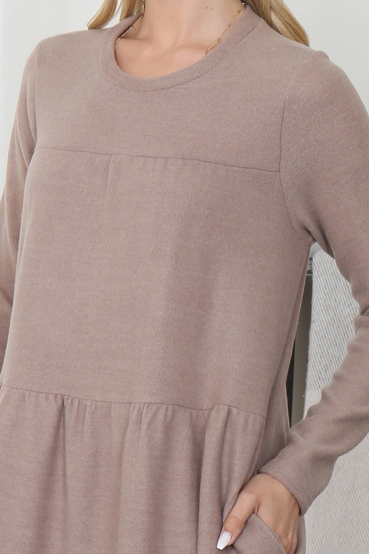 Demi Dress in Mocha- Misses (S-XL)