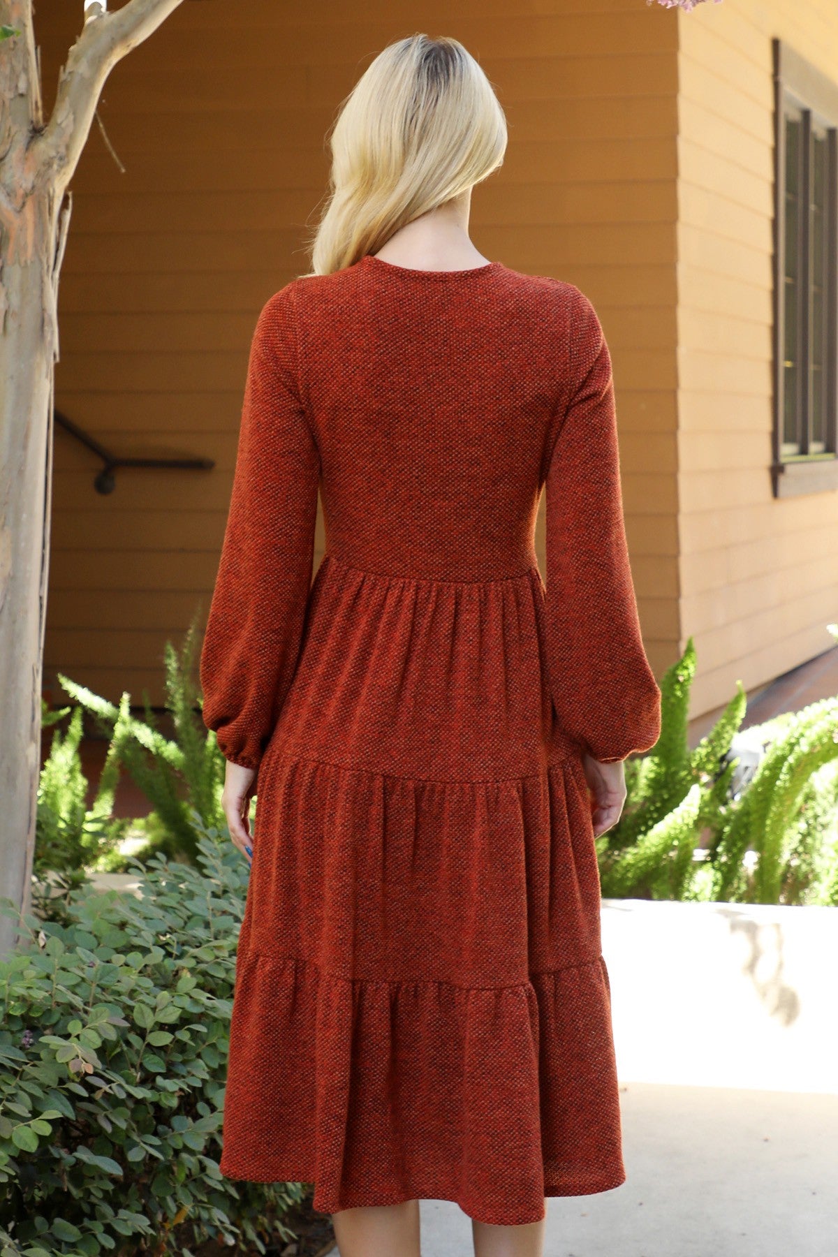 Alessia Dress in Rust- Misses (S-XL)