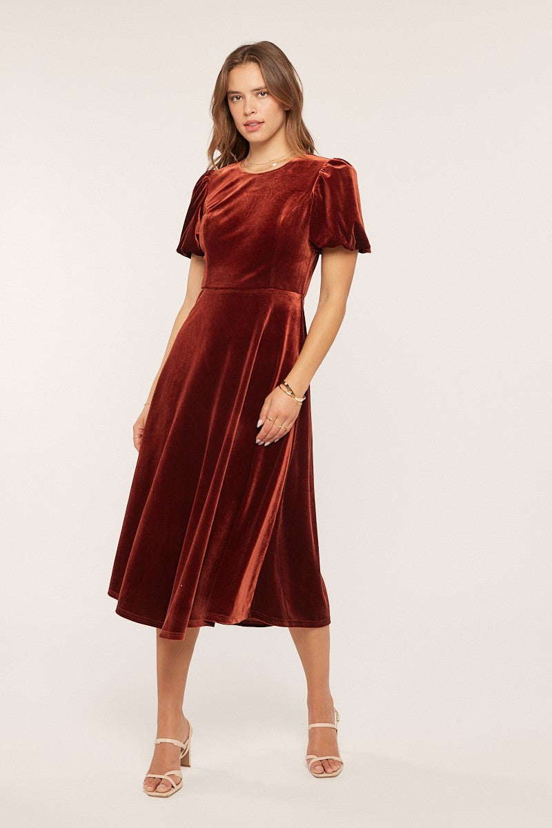 Colette Dress in Copper- Misses (S-XL)