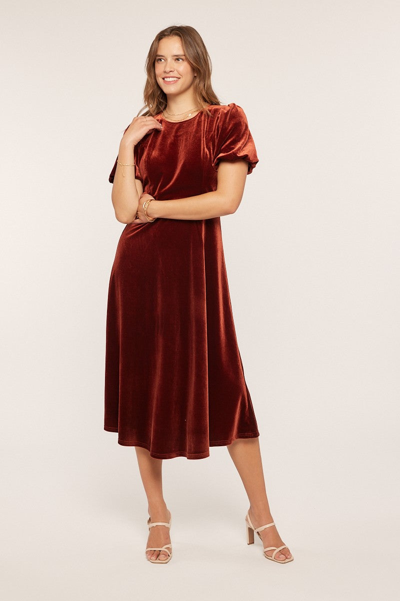 Colette Dress in Copper- Misses (S-XL)
