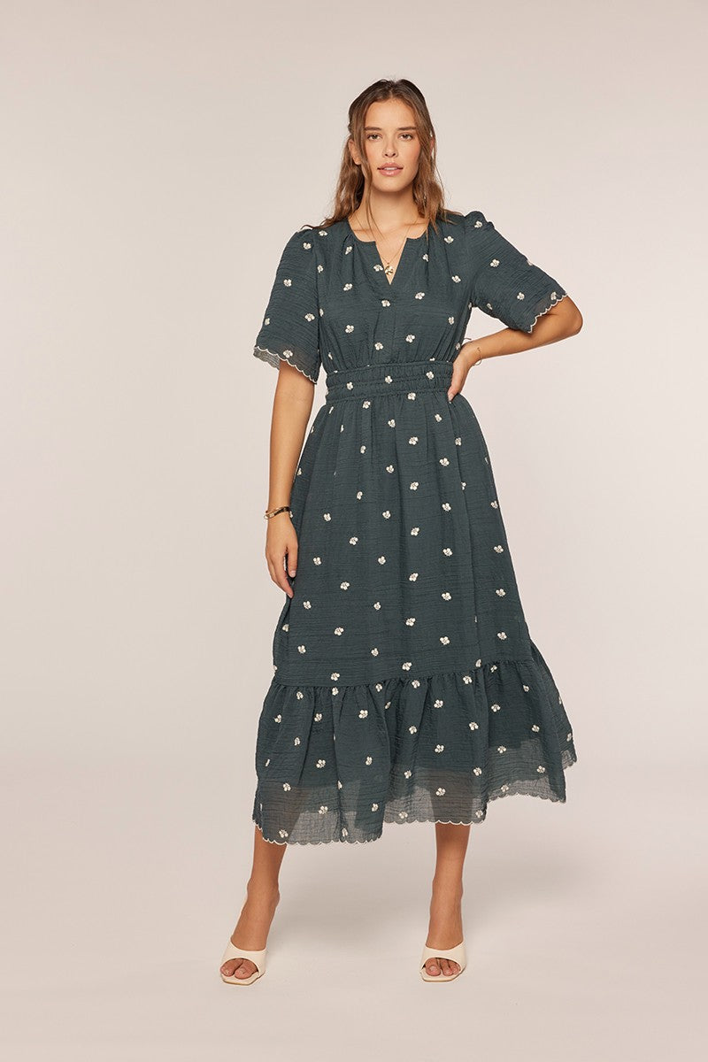 Calla Dress in Teal- Misses and Plus (S-3X)