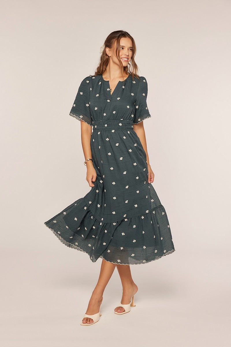 Calla Dress in Teal- Misses and Plus (S-3X)