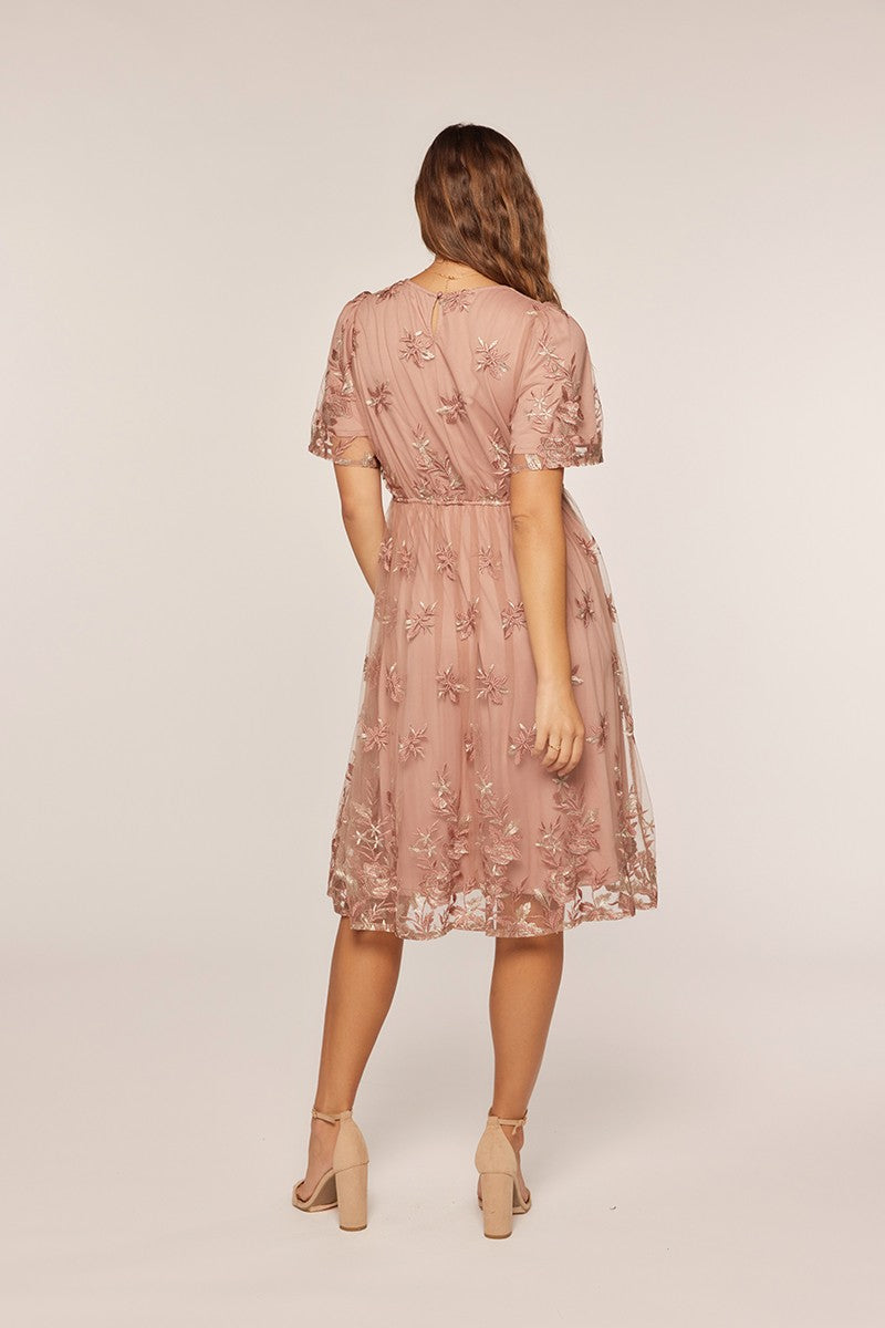 Meline Dress in Dark Blush- Misses and Plus (S-3X)
