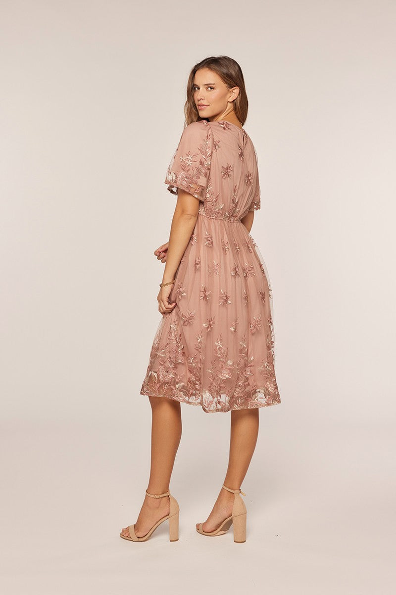 Meline Dress in Dark Blush- Misses and Plus (S-3X)
