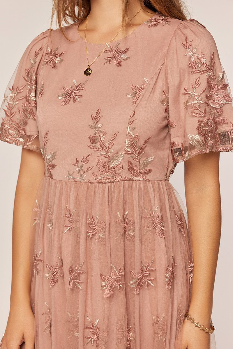Meline Dress in Dark Blush- Misses and Plus (S-3X)