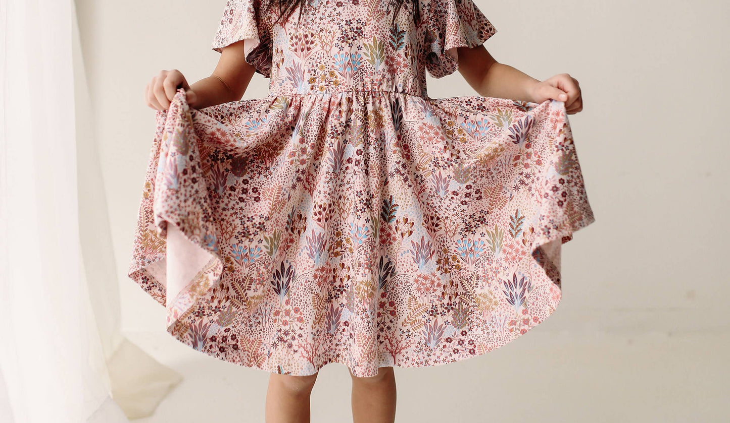 Lucy Dress in Lilac- Girls (6-8)