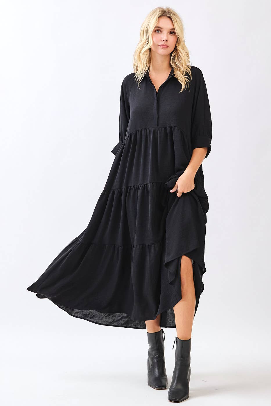 Soraya Dress in Black- Misses (S-L)