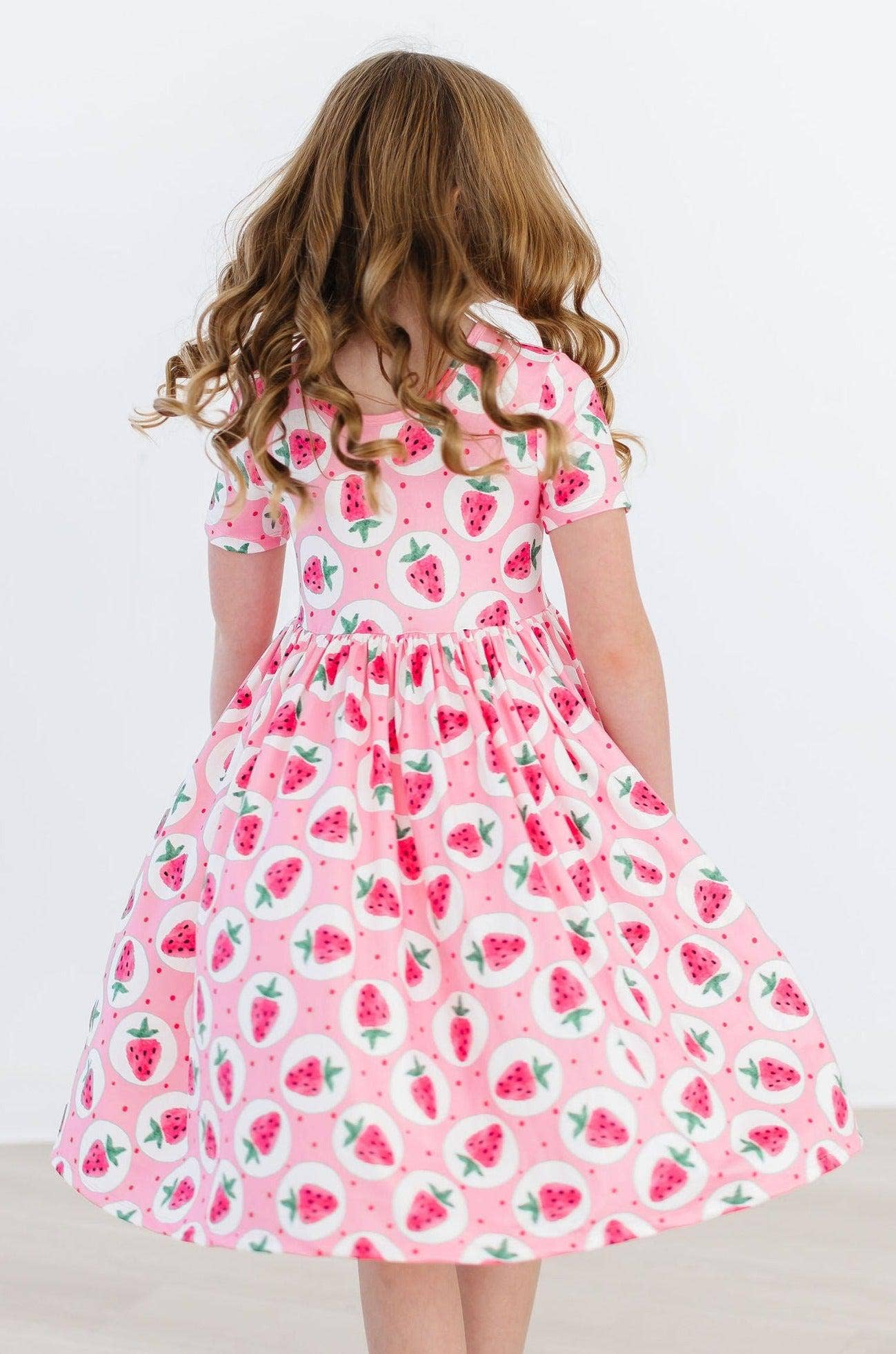 Strawberry Fields Dress in Pink- Girls (2T-9/10)