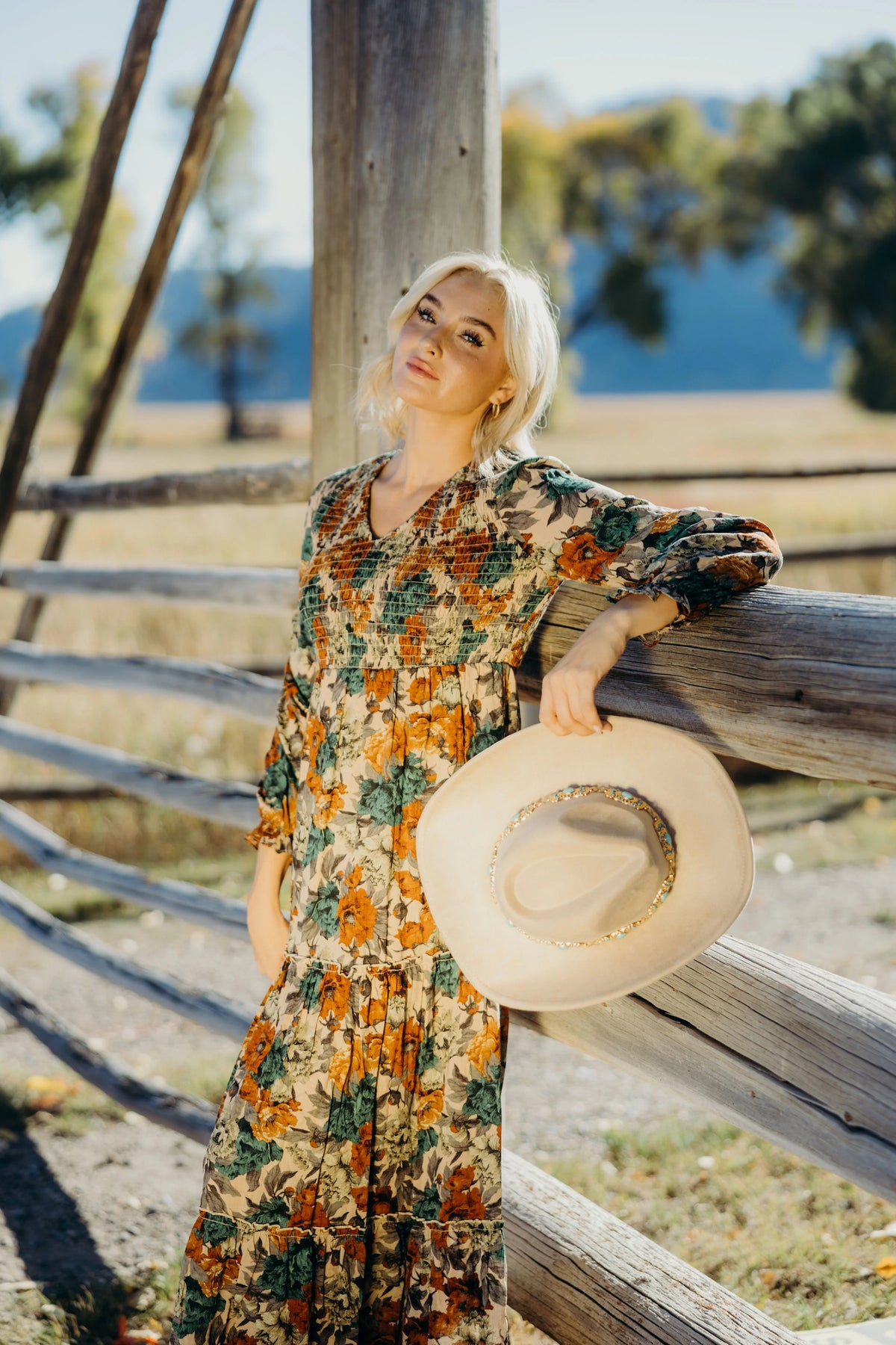 September Dress in Ethereal Ember- Misses and Plus (XS-4X)