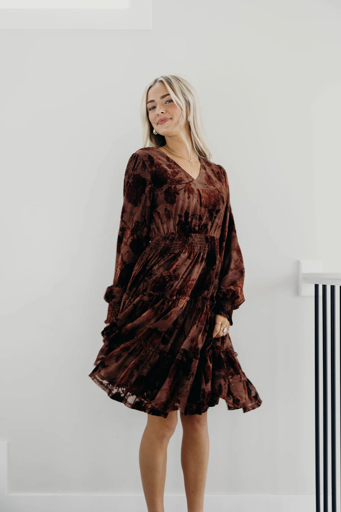 Opal Dress in Hazel Flora- Misses (XS-XL)