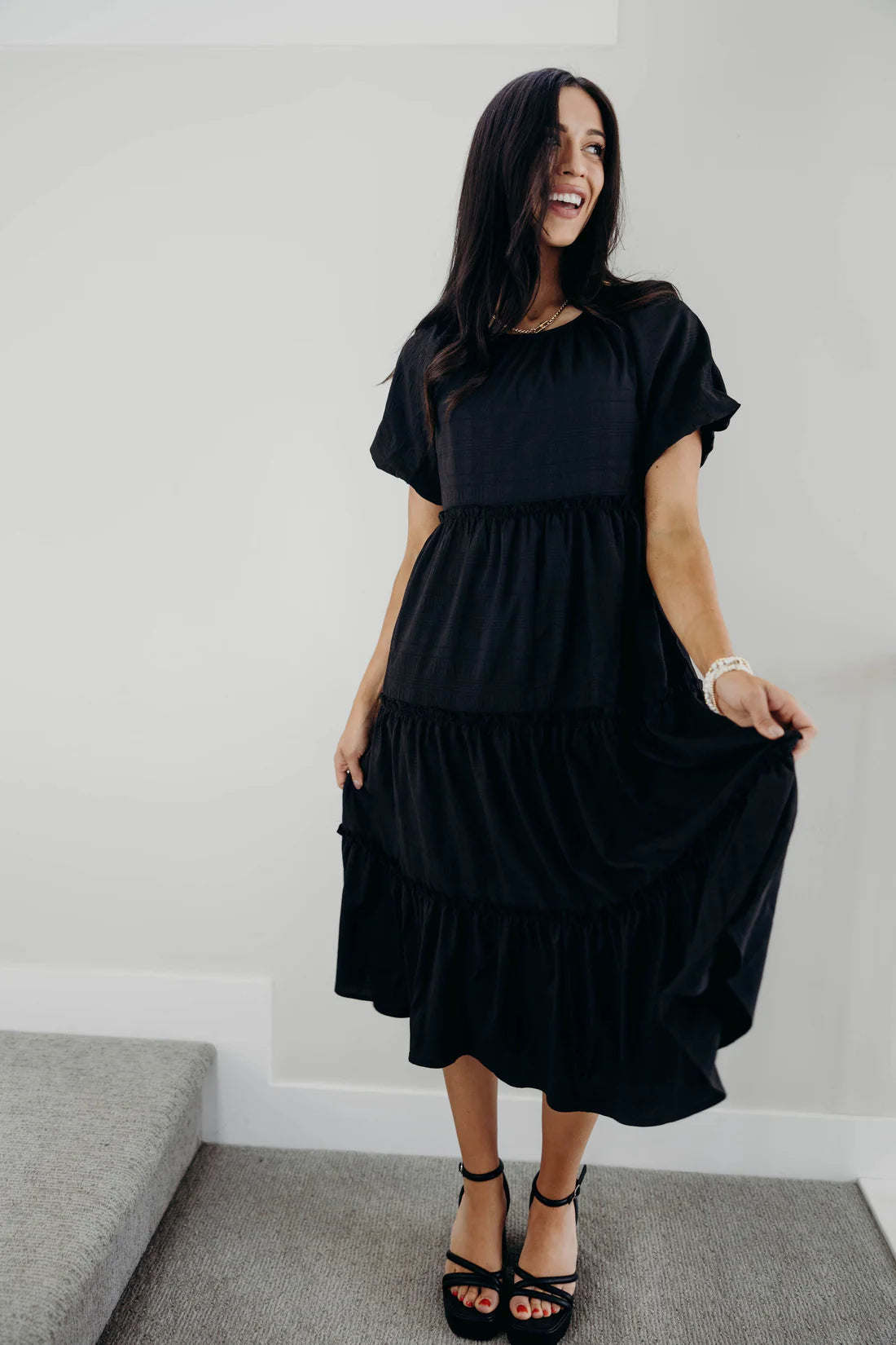 Serena Dress in Black- Misses and Plus (XS-XL)