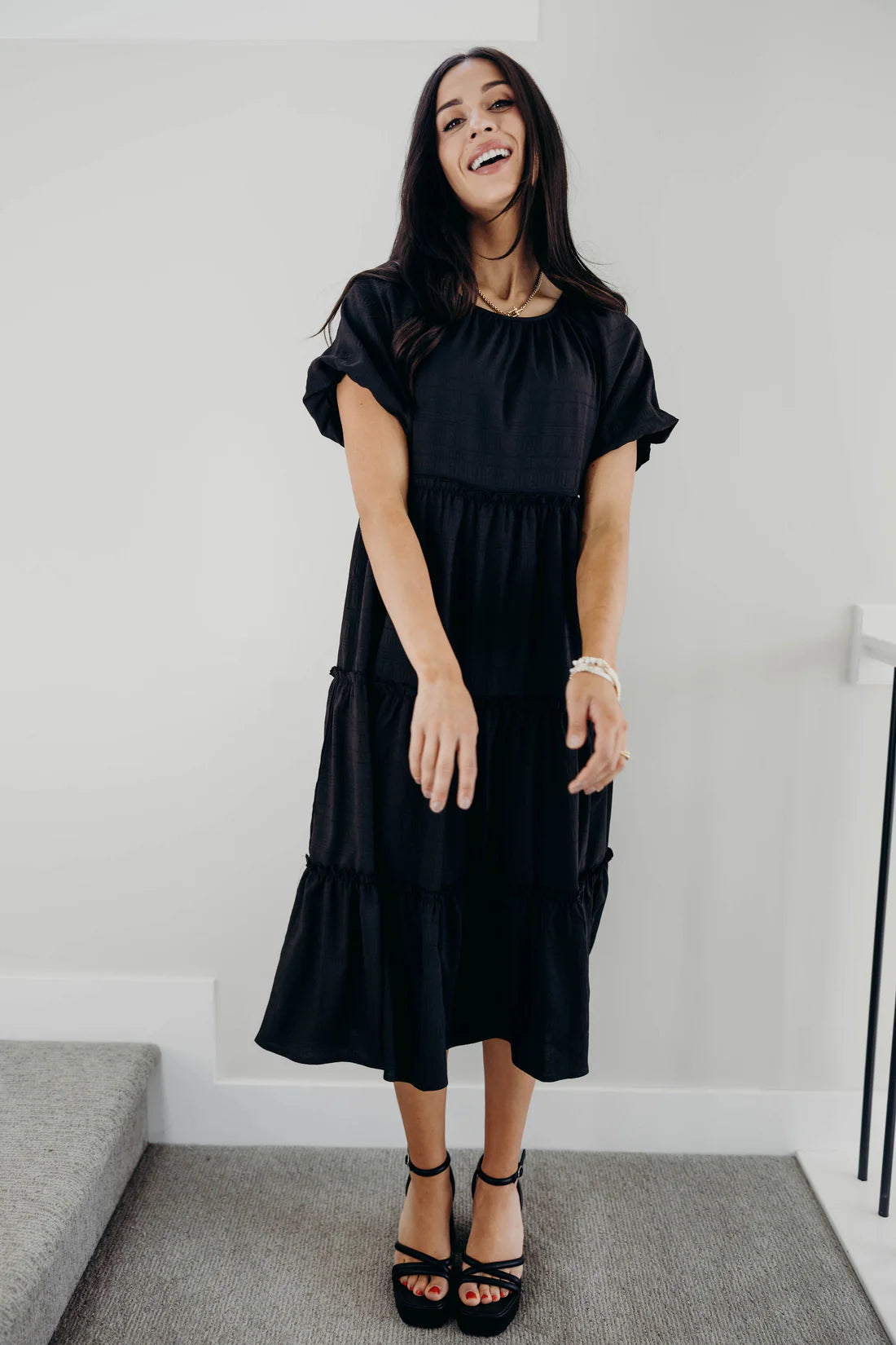 Serena Dress in Black- Misses and Plus (XS-XL)