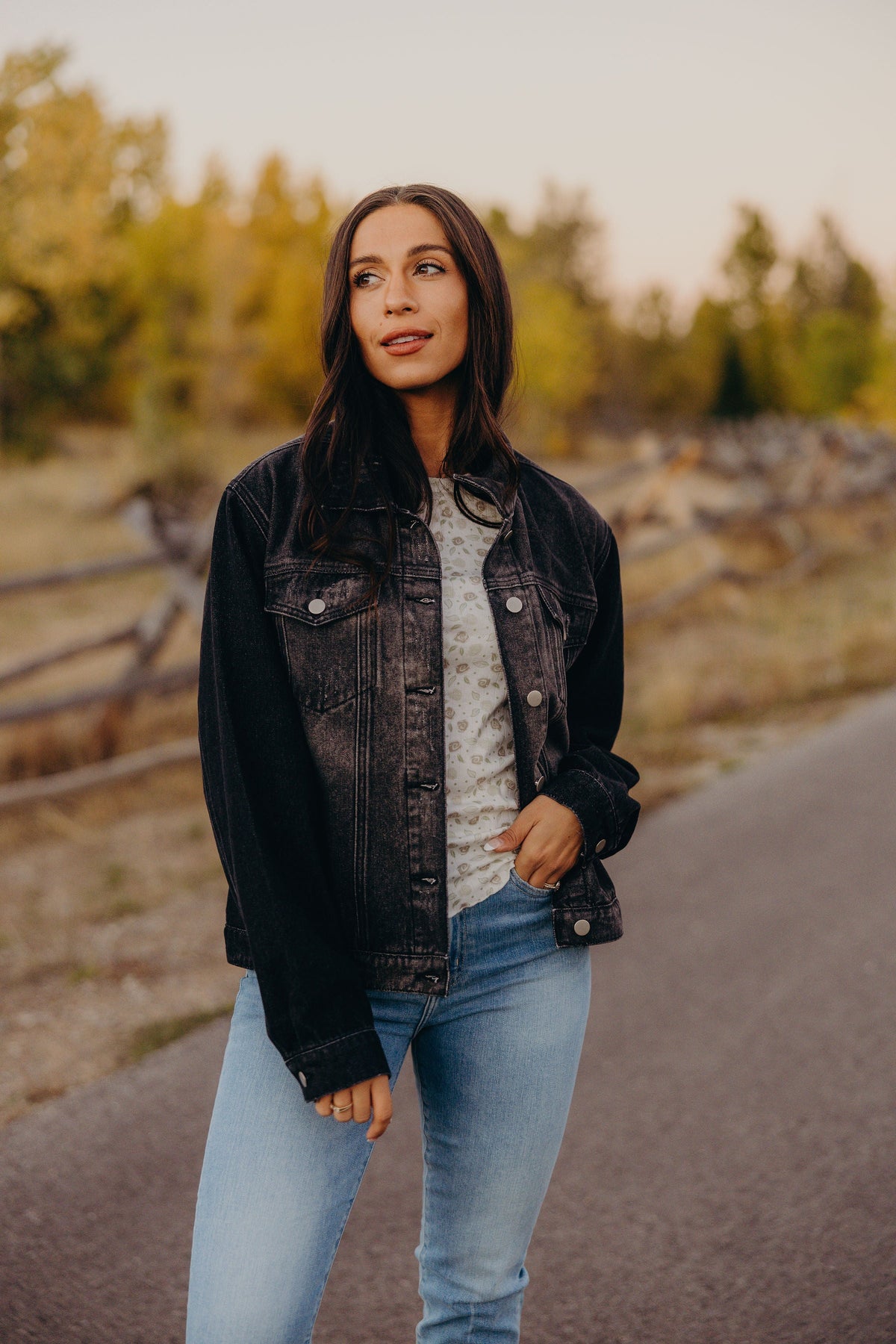 City Stroll Jacket in Ash Black- Misses & Plus (XS-4X)