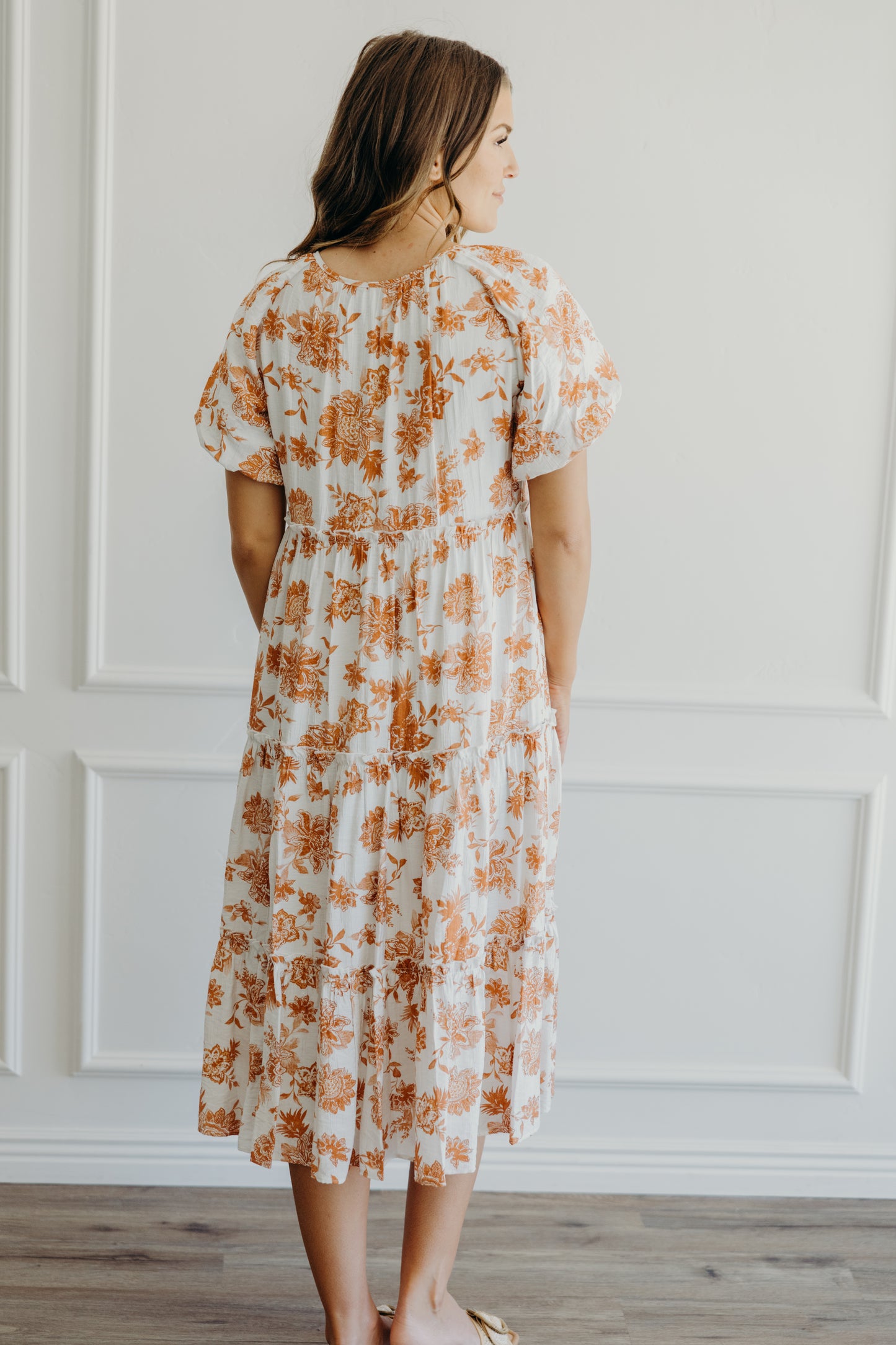 Serena Dress in Marine Magnolia- Misses and Plus (XS-4X)