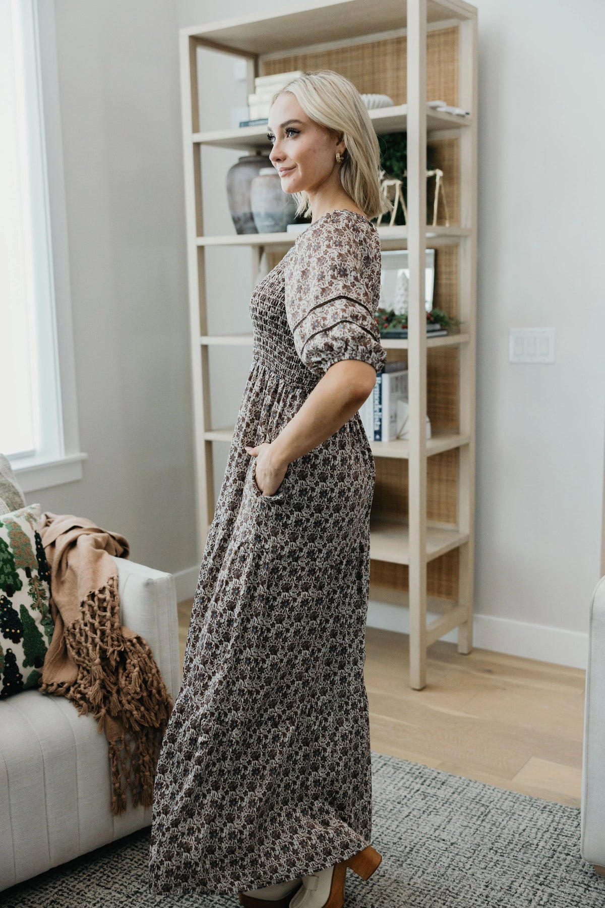Indigo Dress in Wilted Rose- Misses and Plus (XS-4X)