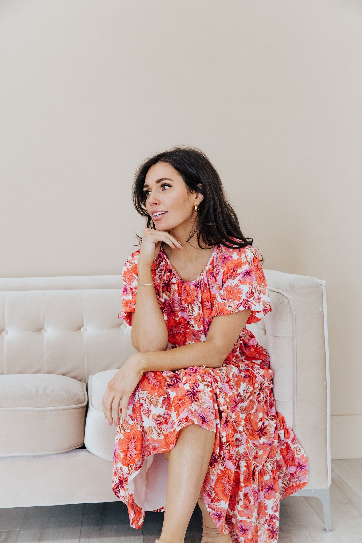 Serena Dress in Pink Cosmos- Misses (S,M,XL,3X,4X)