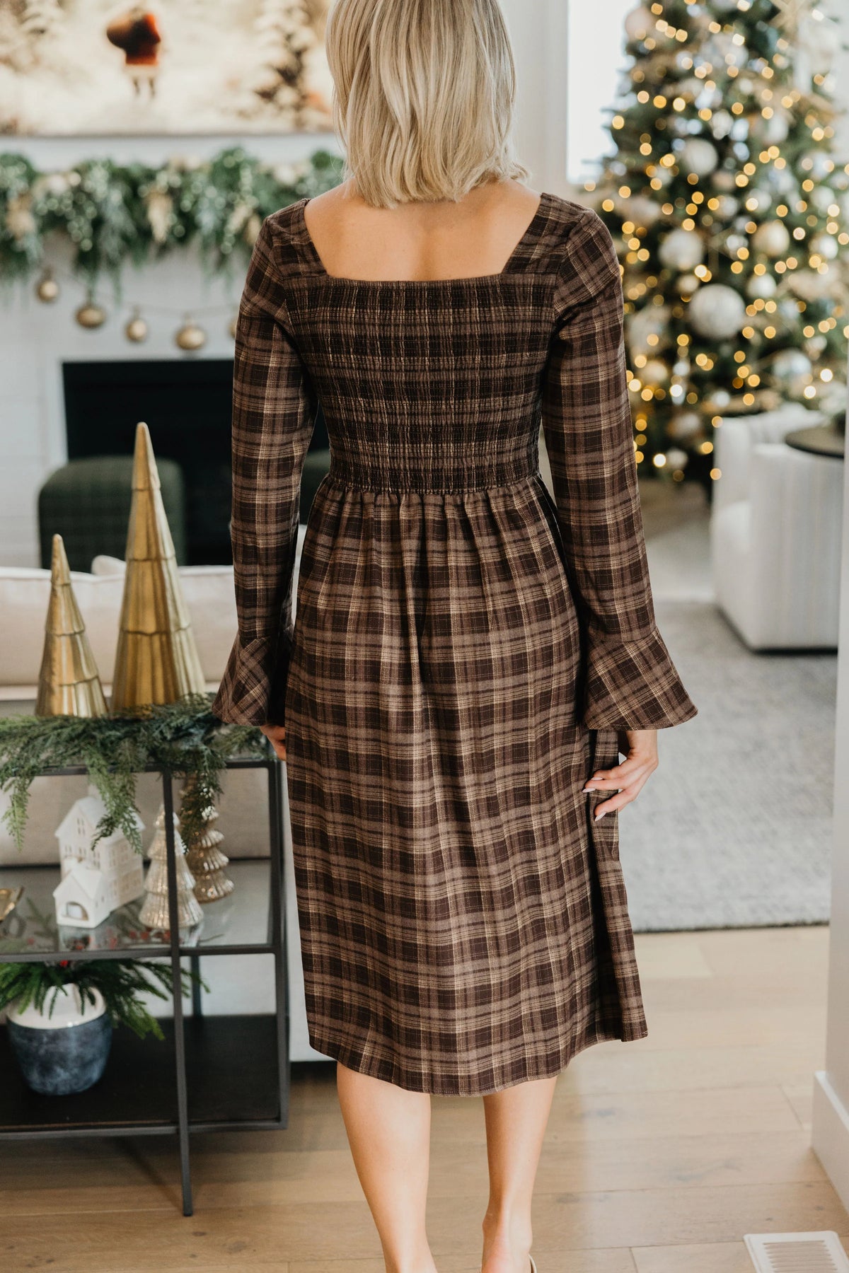 Gretchen Dress in Toasted Chestnut- Misses and Plus (XS-2X)