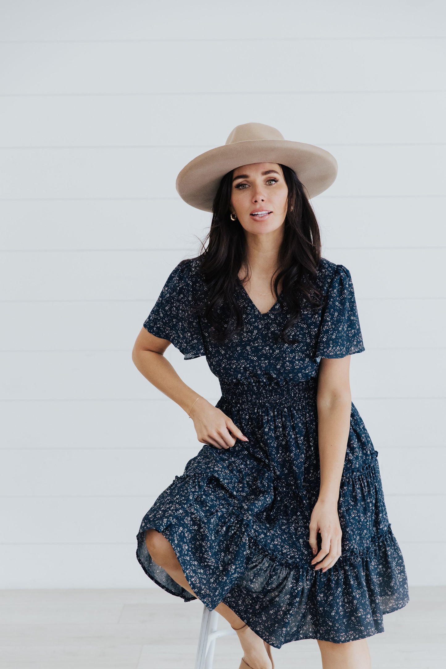 Jemma Dress in True Blue- Misses, Plus and Extended Plus (S-4X)