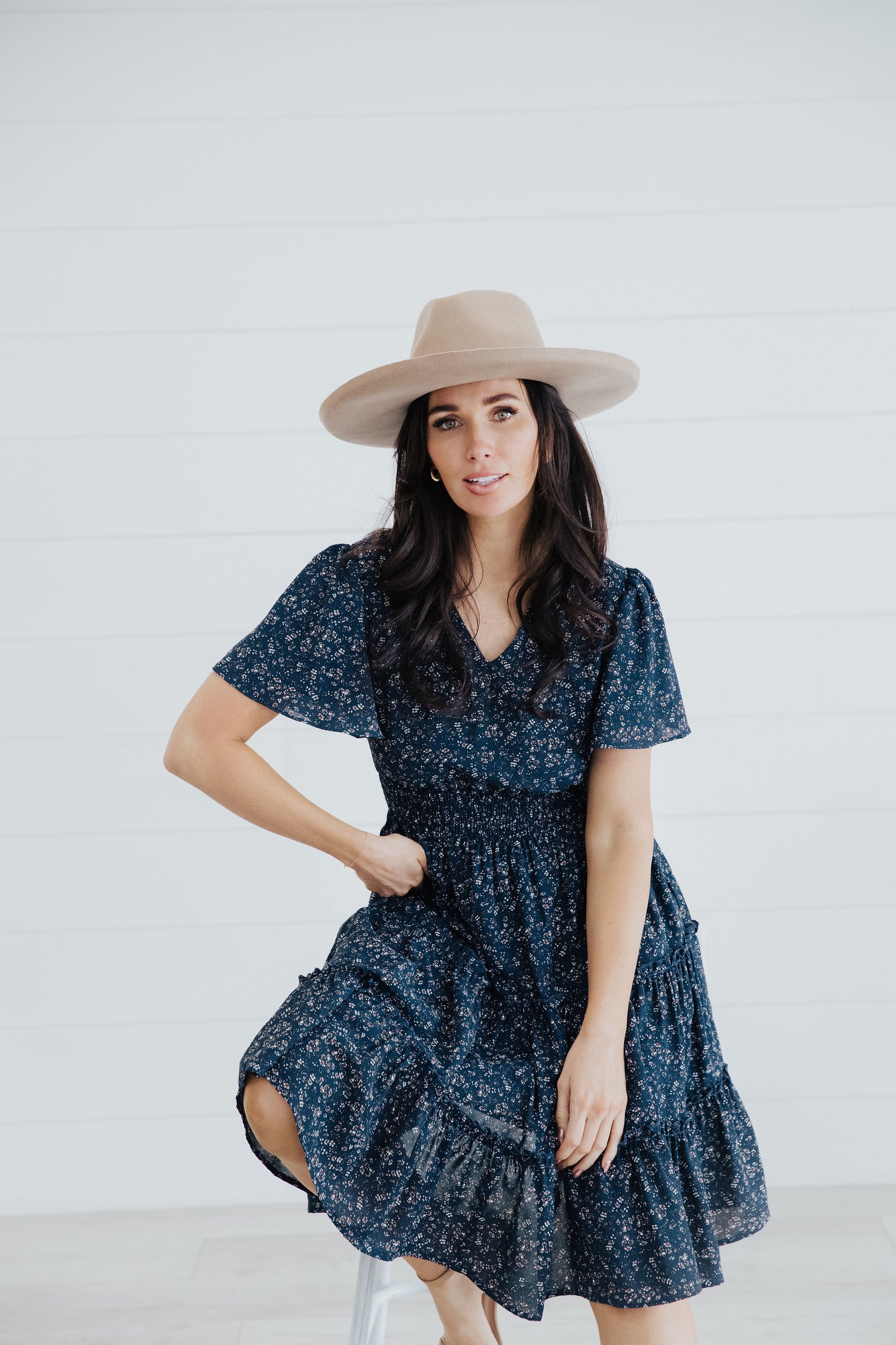 Jemma Dress in True Blue- Misses, Plus and Extended Plus (S-4X)