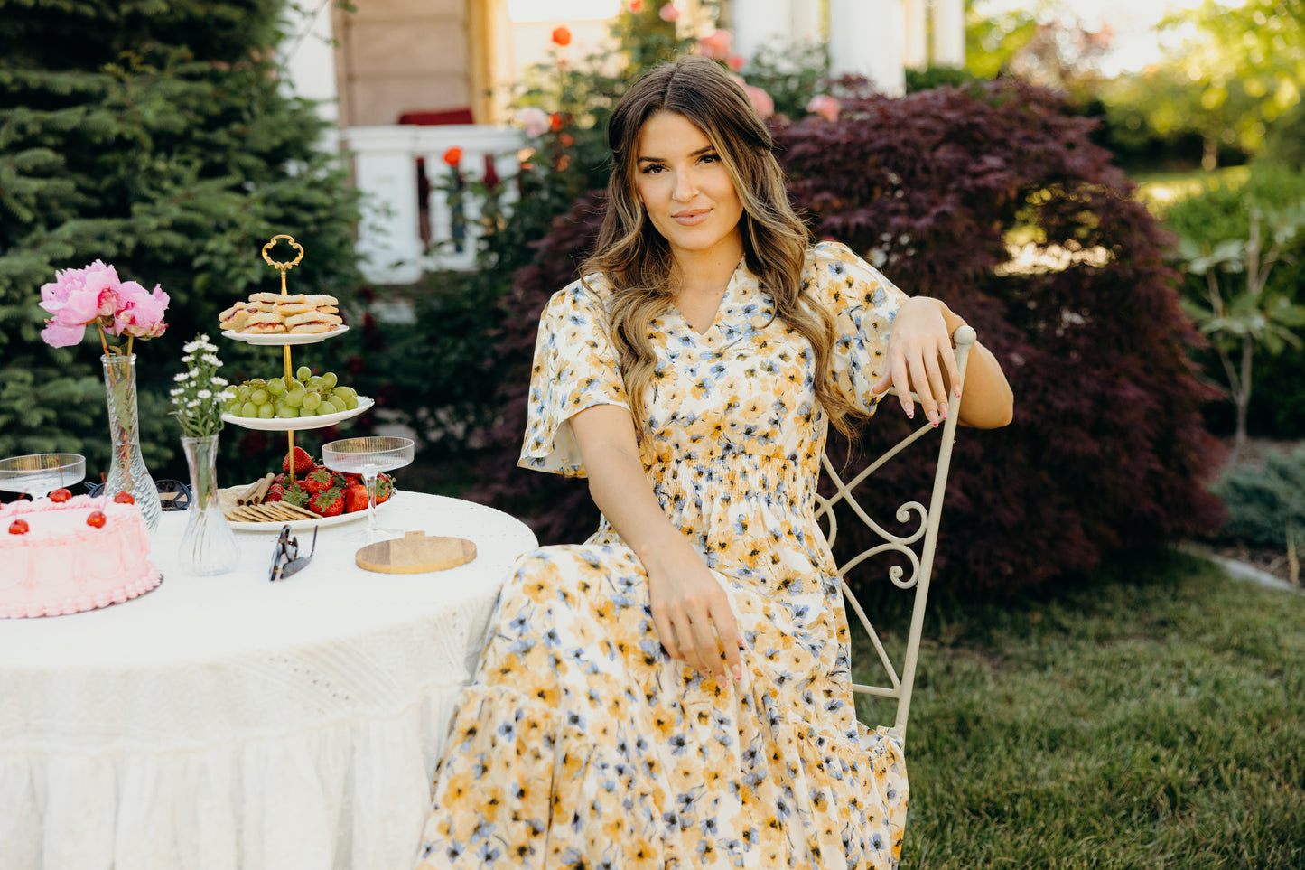 Eden Dress in Golden Iris- Misses and Plus (L-2X,4X)