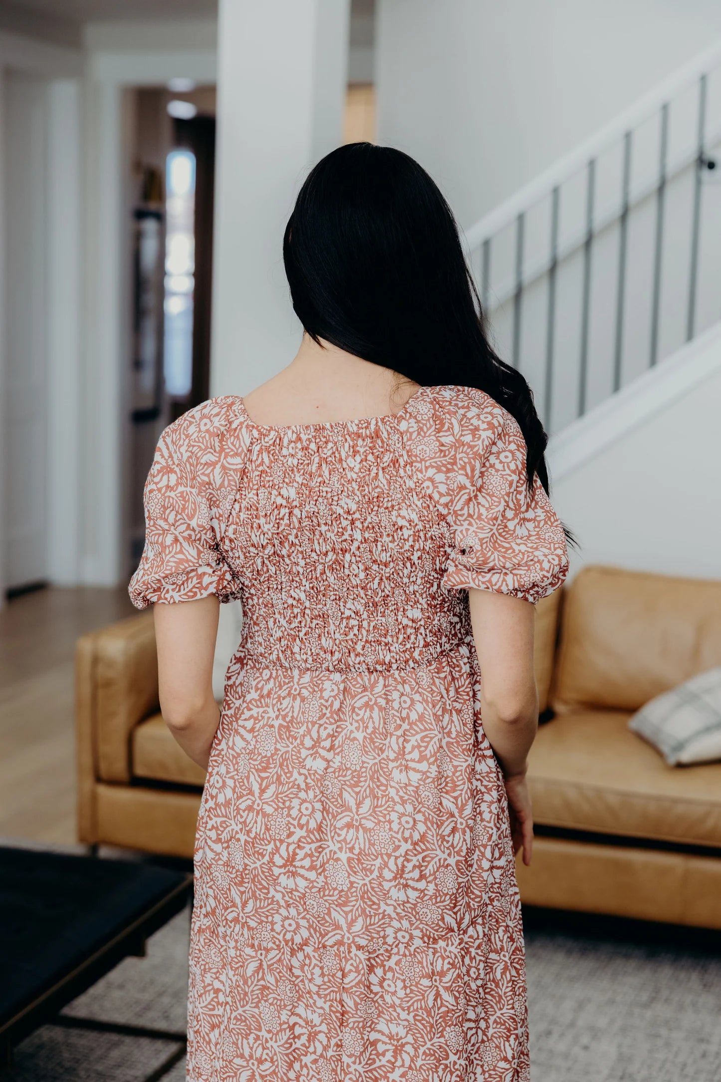 Indigo Dress in Marsala Mandala- Misses and Plus (XS-4X)