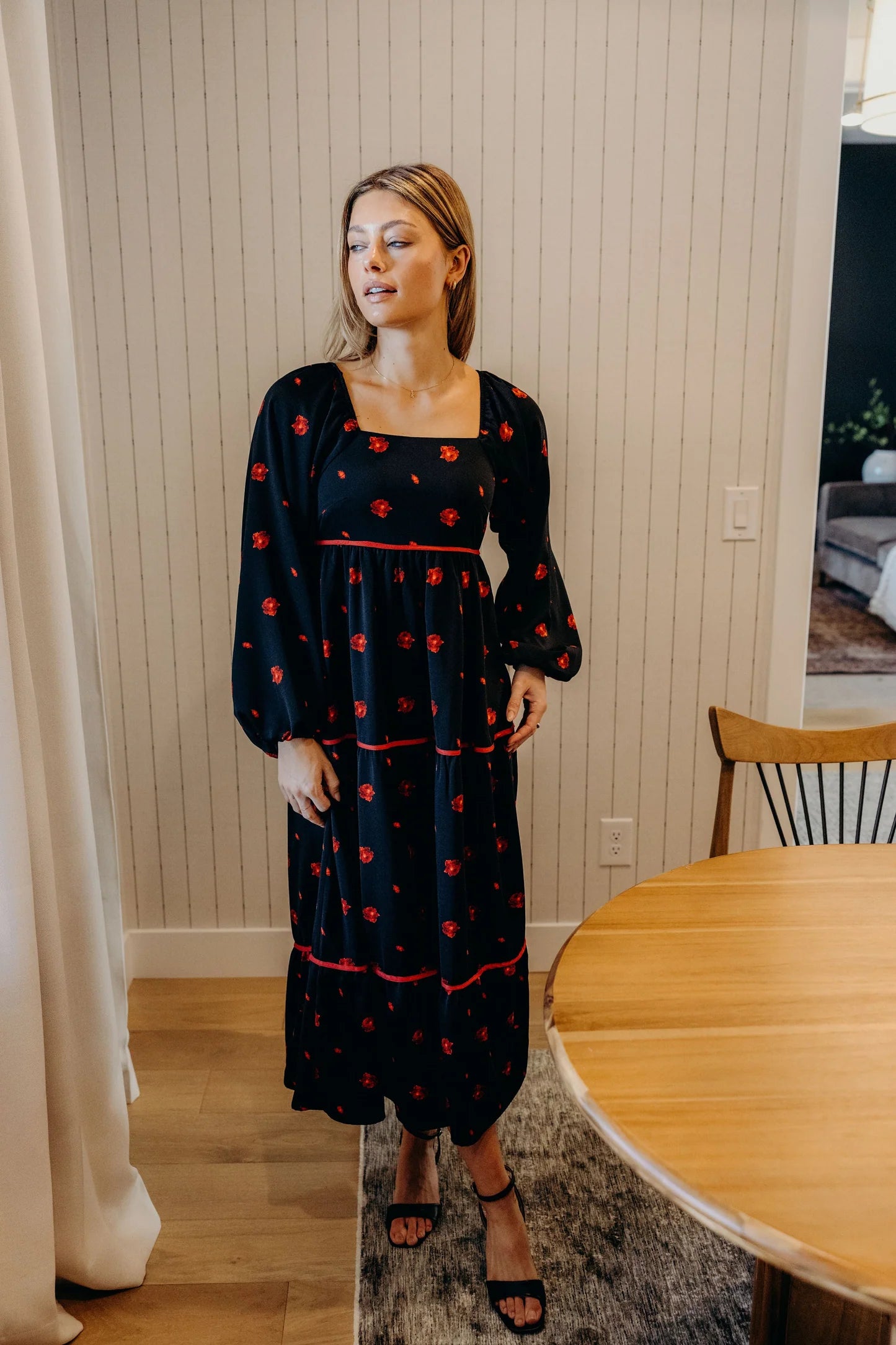 Felicity Dress in Firefly Red- Misses and Plus (XS-4X)