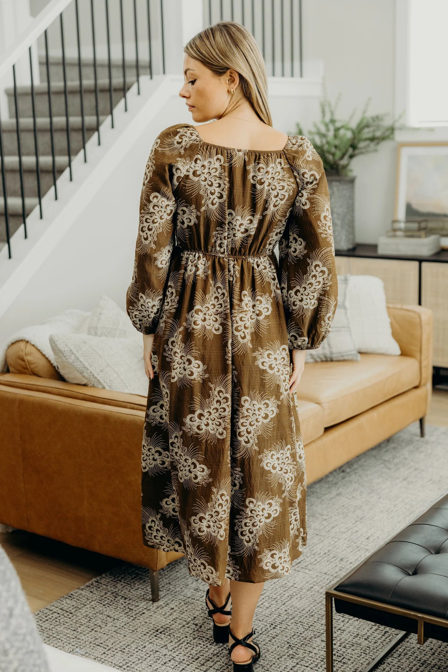 Cambrey Dress in Copper Cascade- Misses and Plus (XS-4X)