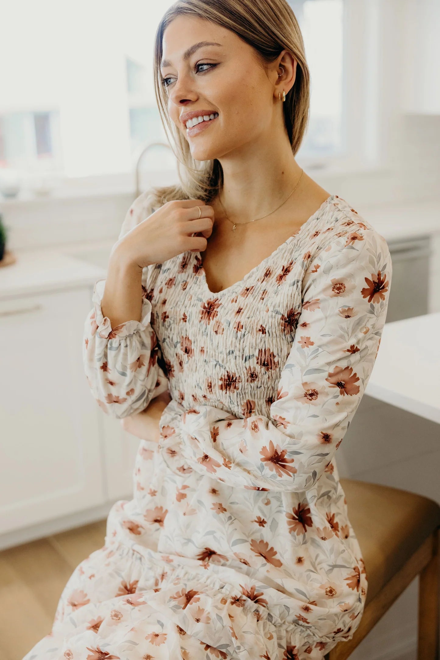 September Dress in Burnished Bloom- Misses and Plus (XS-4X)