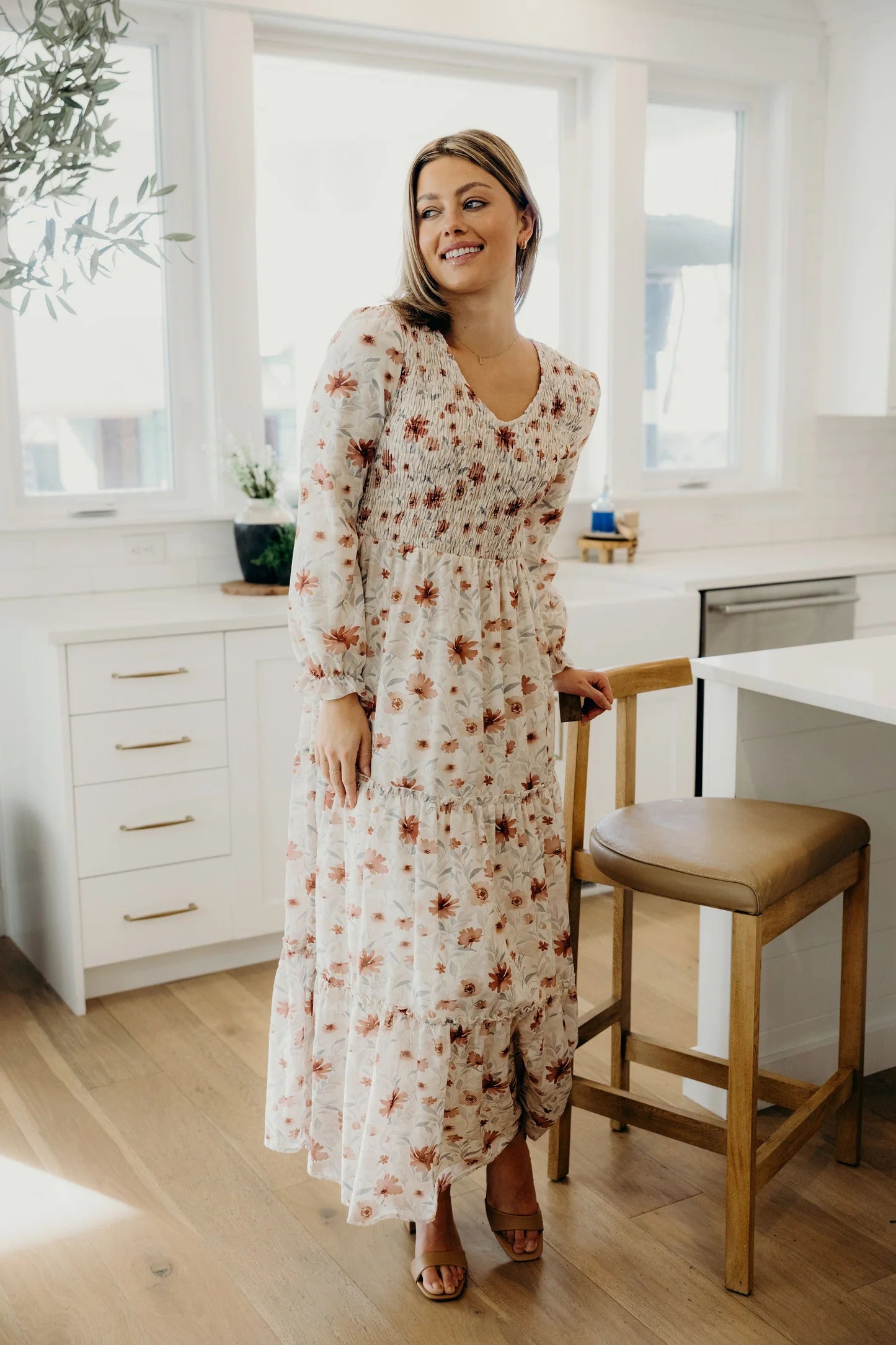September Dress in Burnished Bloom- Misses and Plus (XS-4X)