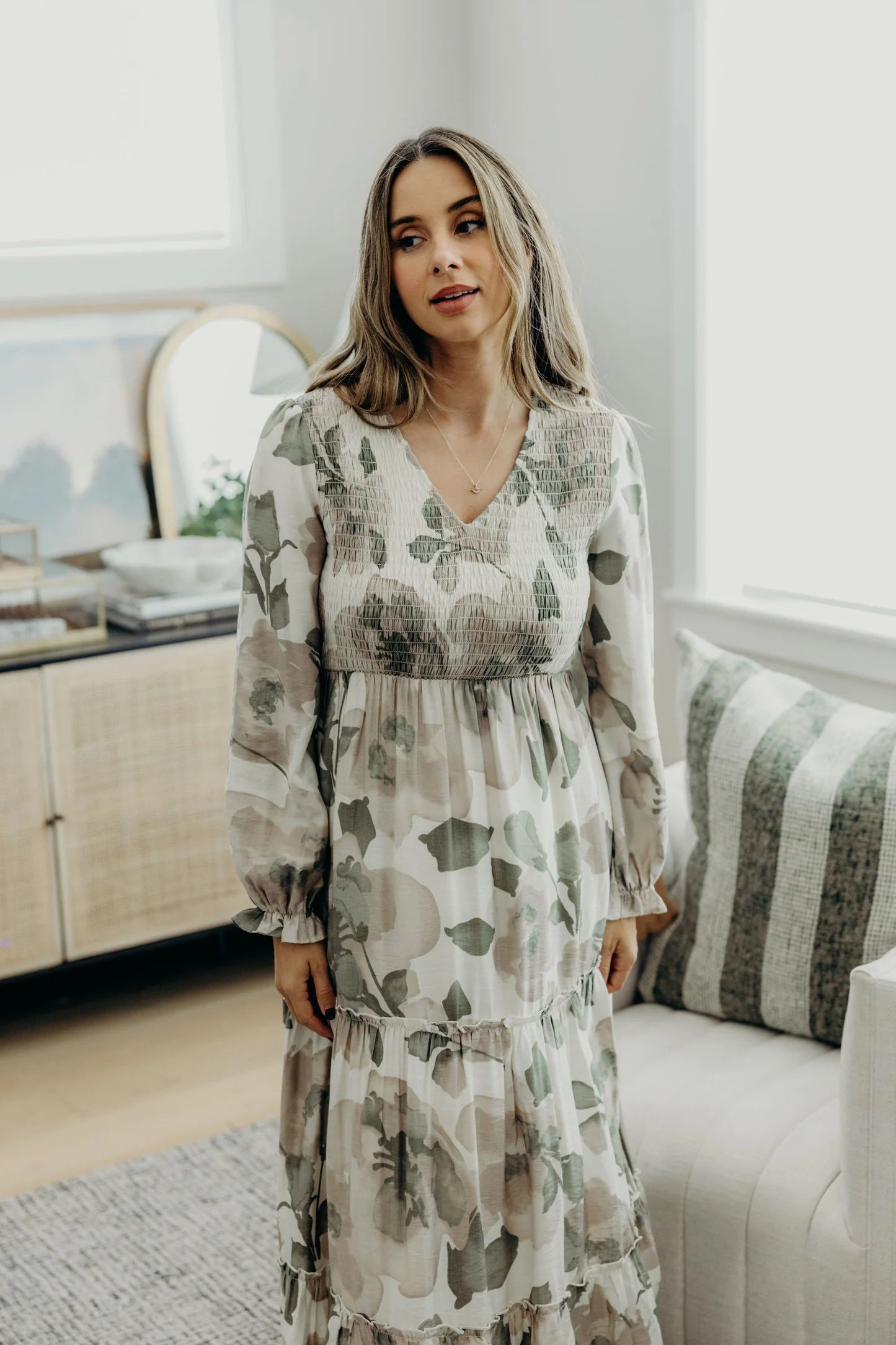 September Dress in Tropical Current- Misses and Plus (XS-4X)