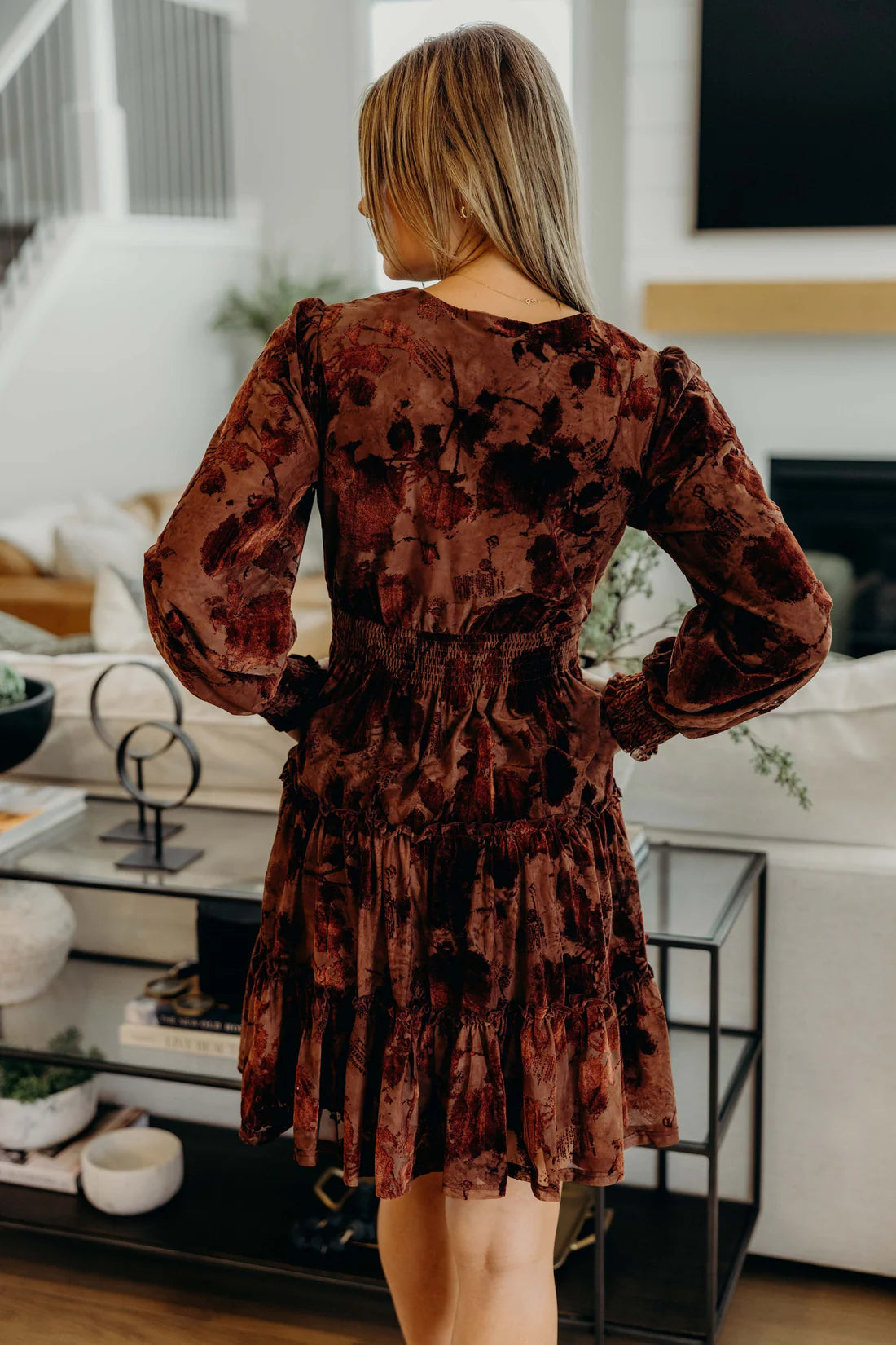 Opal Dress in Hazel Flora- Misses (XS-XL)