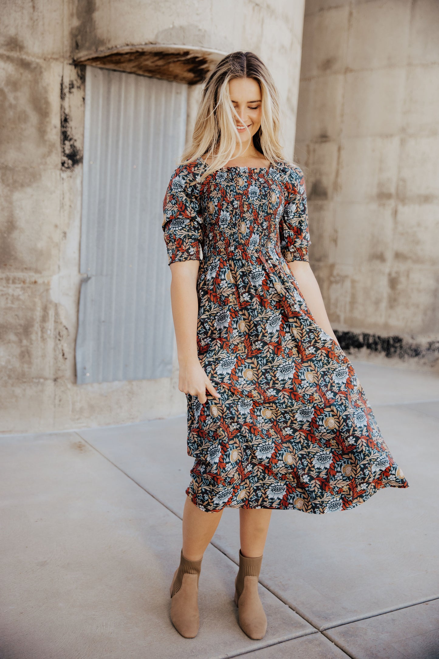 Pepper Dress in Rustic Harvest- Misses, Plus, and Extended Plus (S-4X)