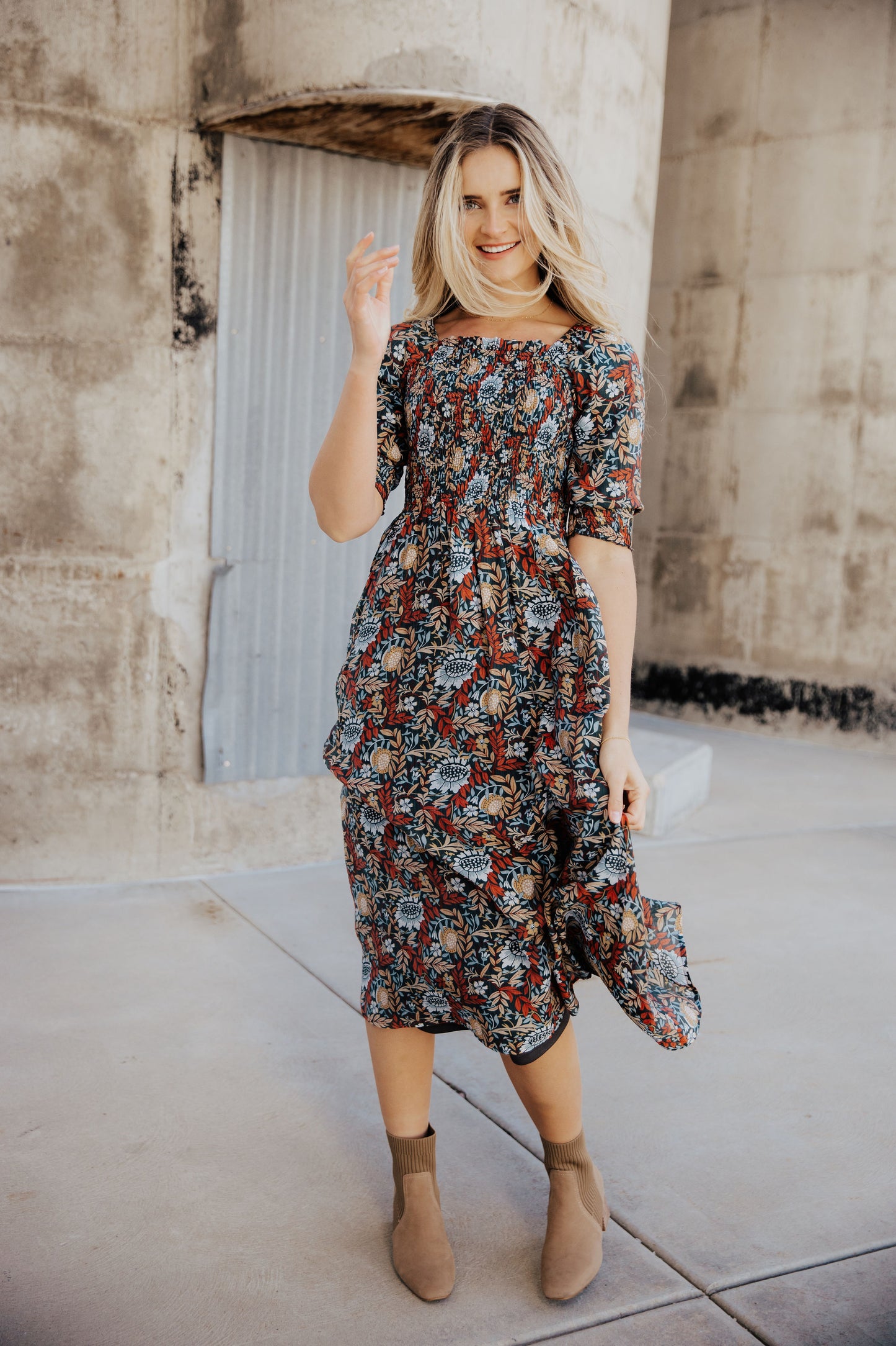 Pepper Dress in Rustic Harvest- Misses, Plus, and Extended Plus (S-4X)