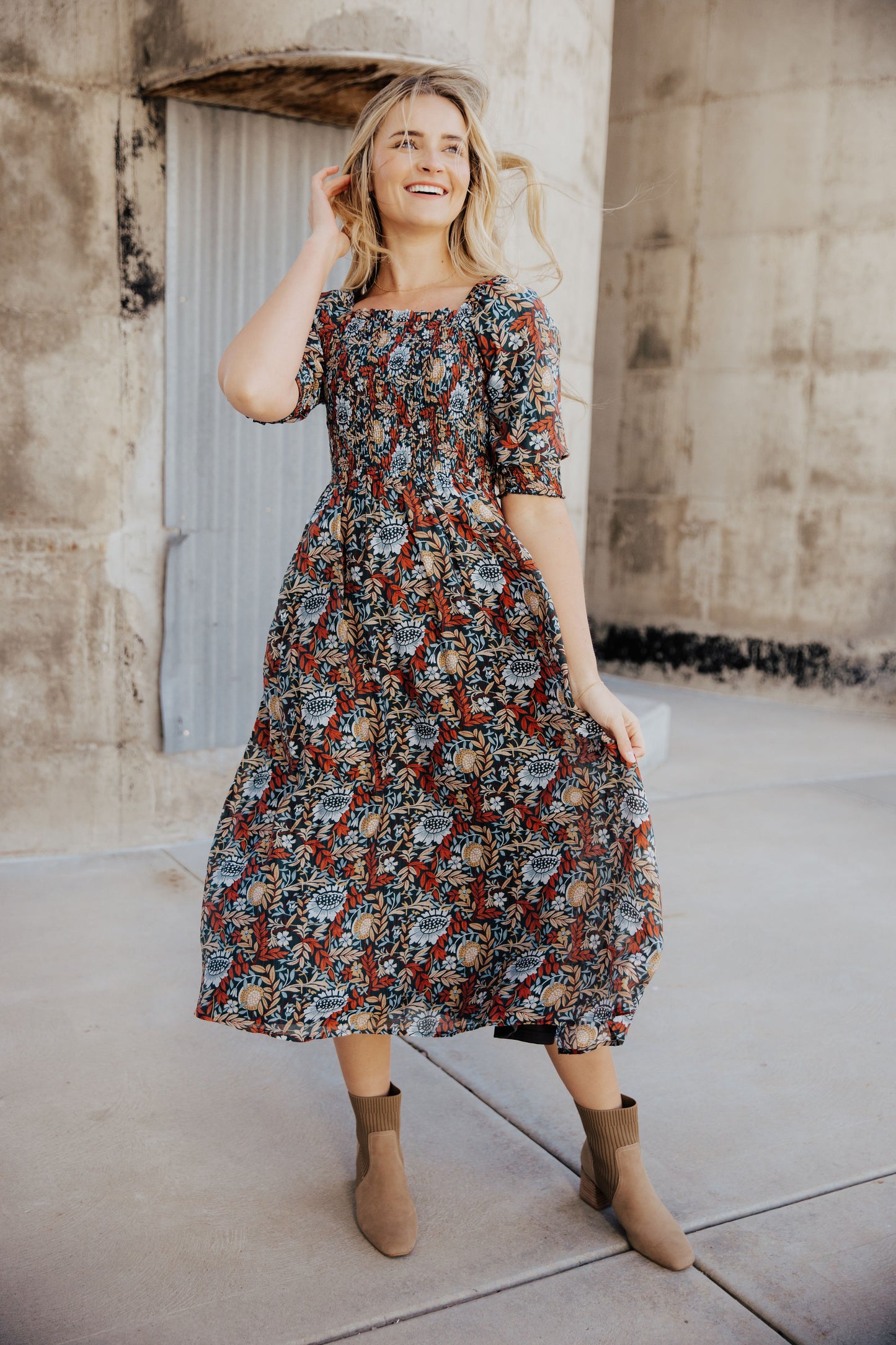 Pepper Dress in Rustic Harvest- Misses, Plus, and Extended Plus (S-4X)