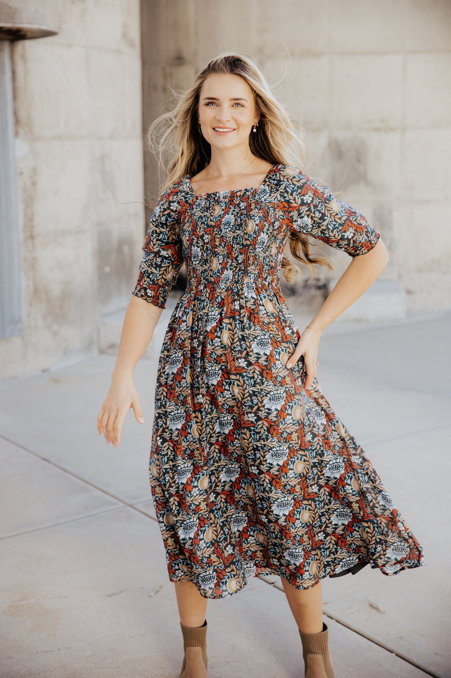 Pepper Dress in Rustic Harvest- Misses, Plus, and Extended Plus (S-4X)